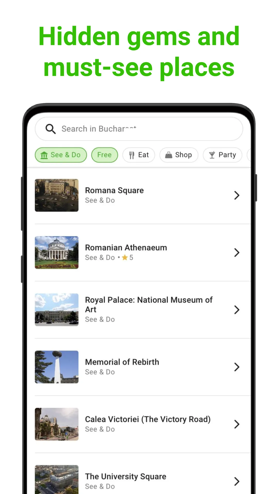 Bucharest SmartGuide | Indus Appstore | Screenshot