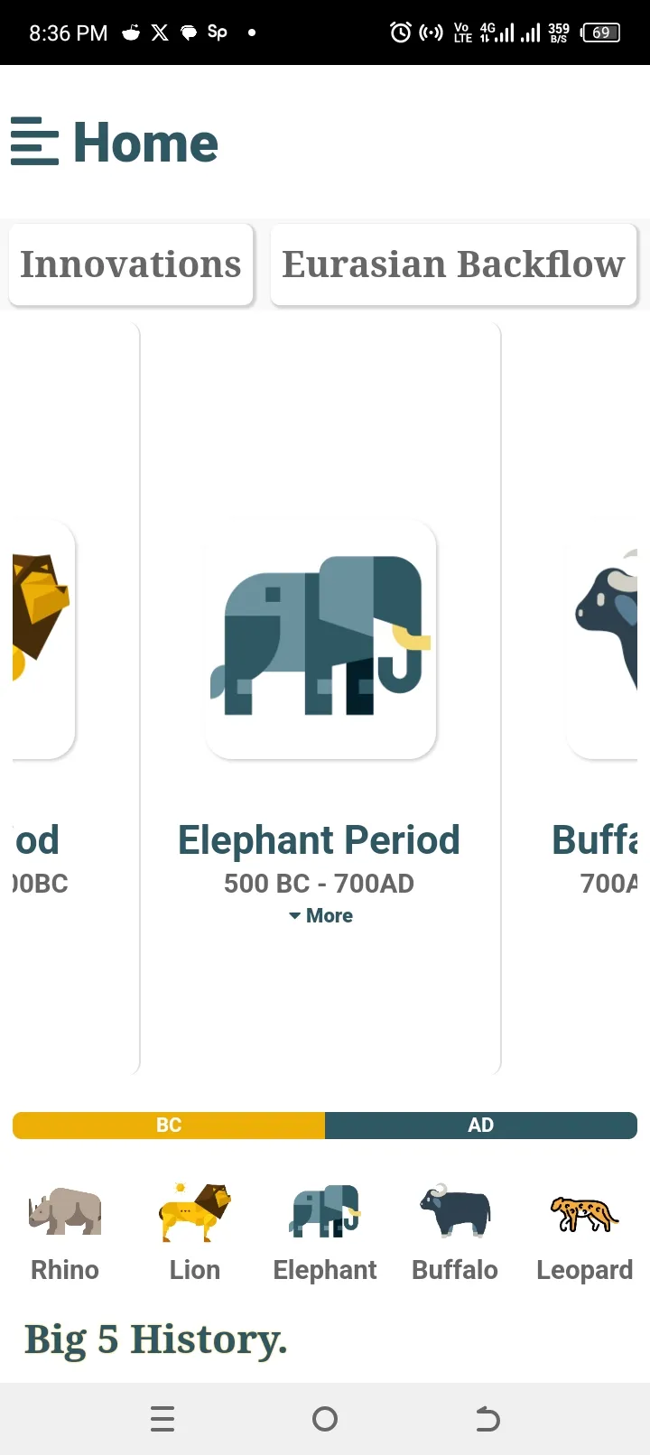 BIG 5 HISTORY | Indus Appstore | Screenshot