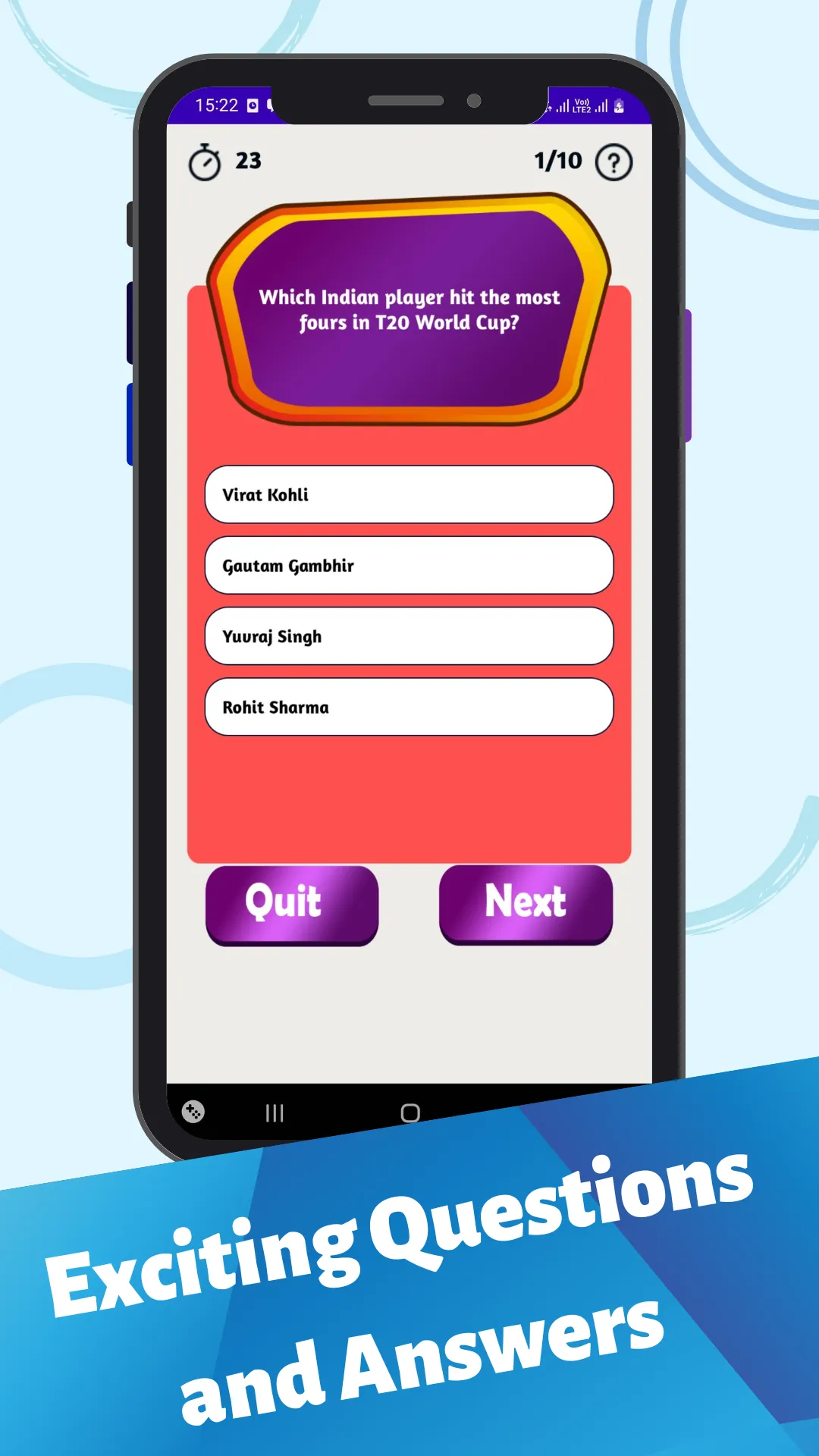 Cricket Quiz Game | Indus Appstore | Screenshot