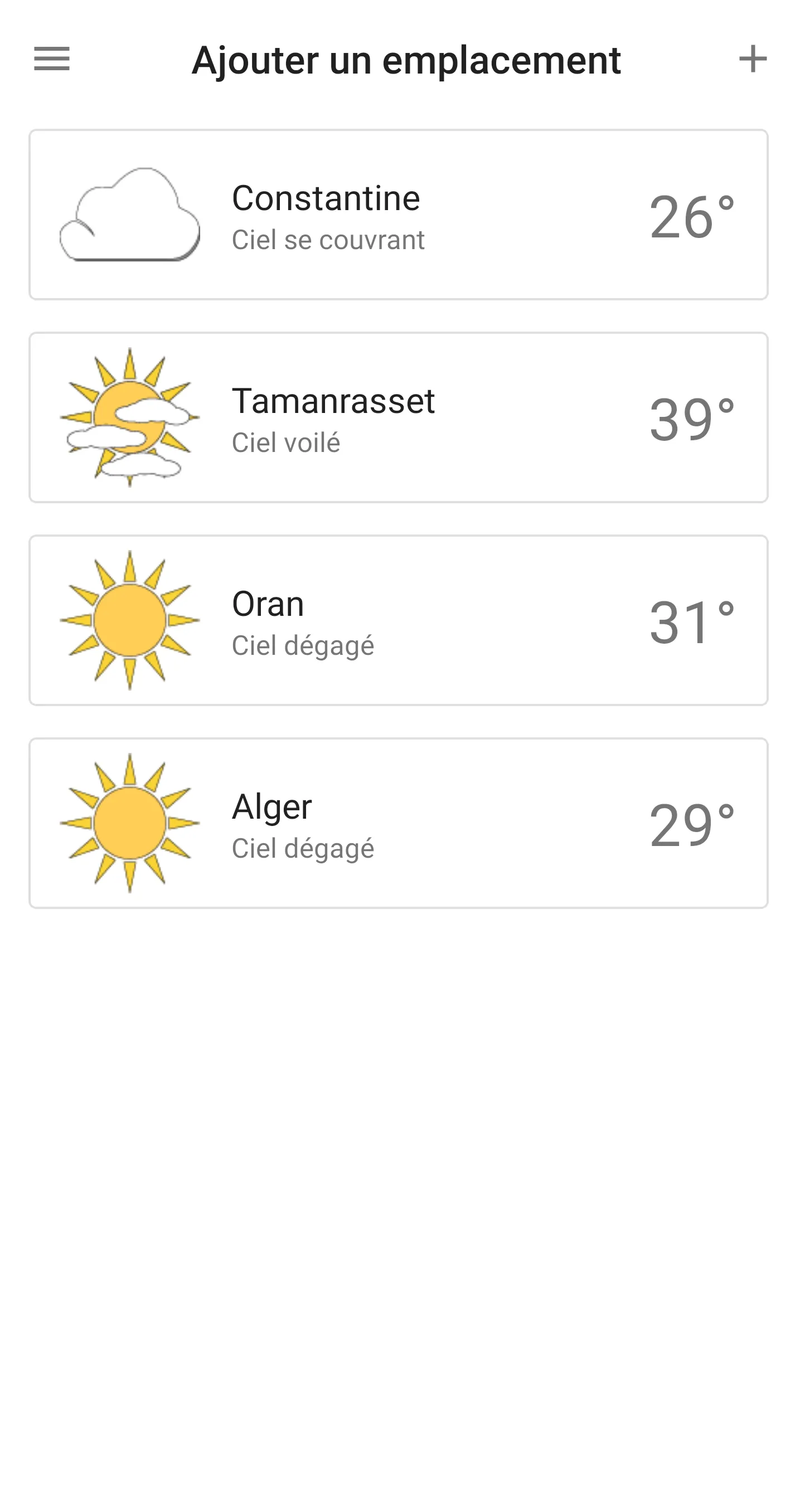 Meteo Algerie ONM | Indus Appstore | Screenshot