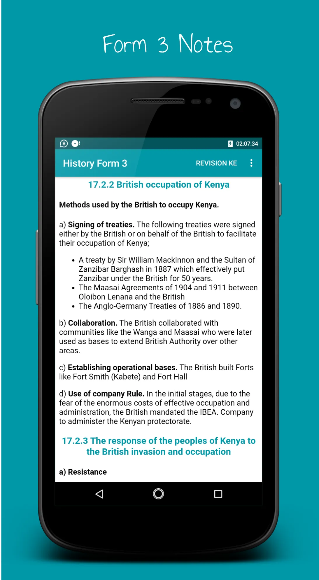 History Notes & Papers Form1-4 | Indus Appstore | Screenshot