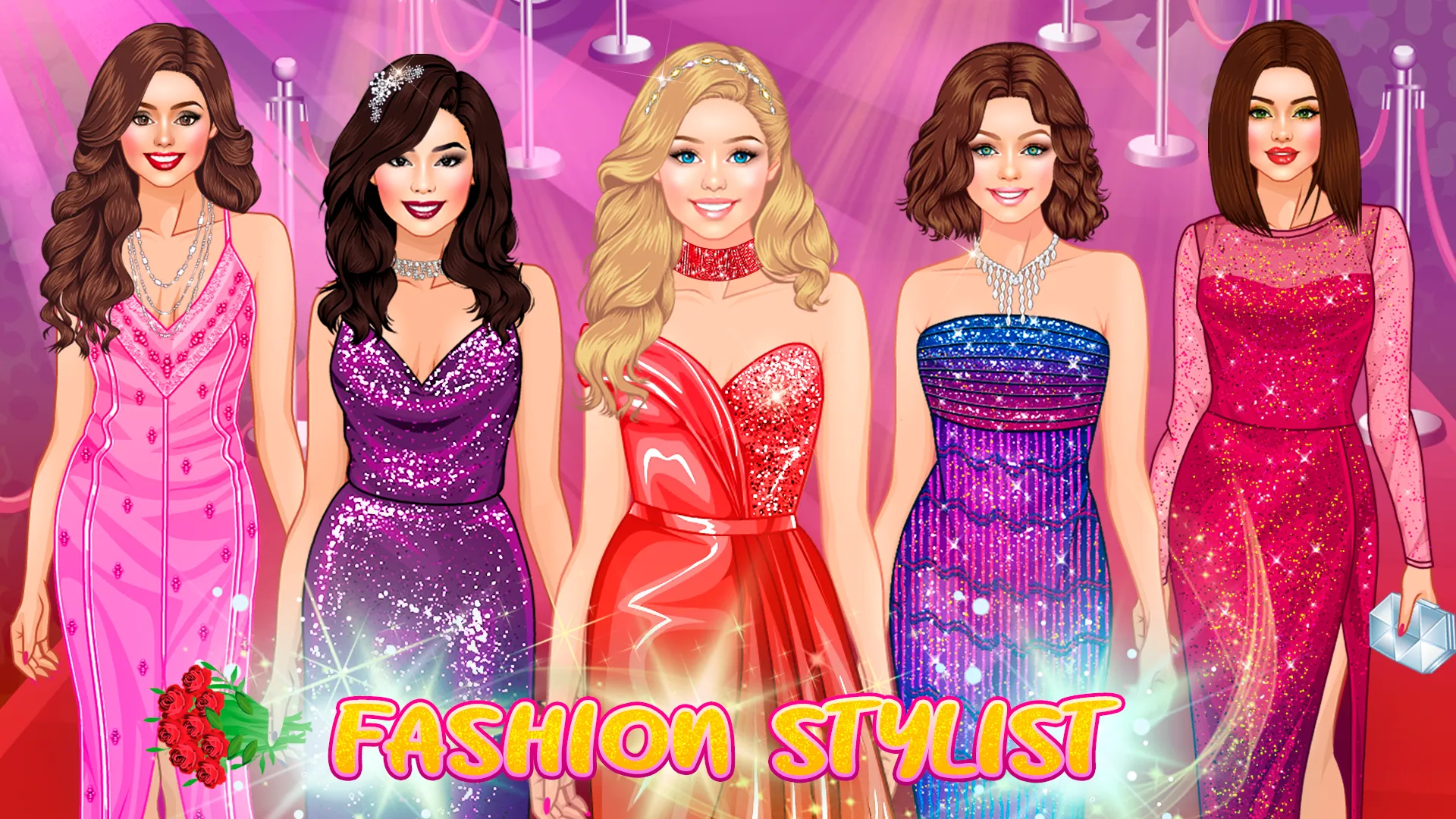 Red Carpet Dress Up Girls Game | Indus Appstore | Screenshot