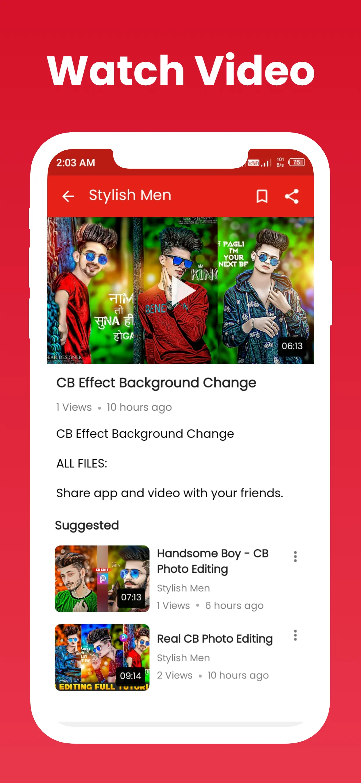 CB Photo Editing Tutorials | Indus Appstore | Screenshot