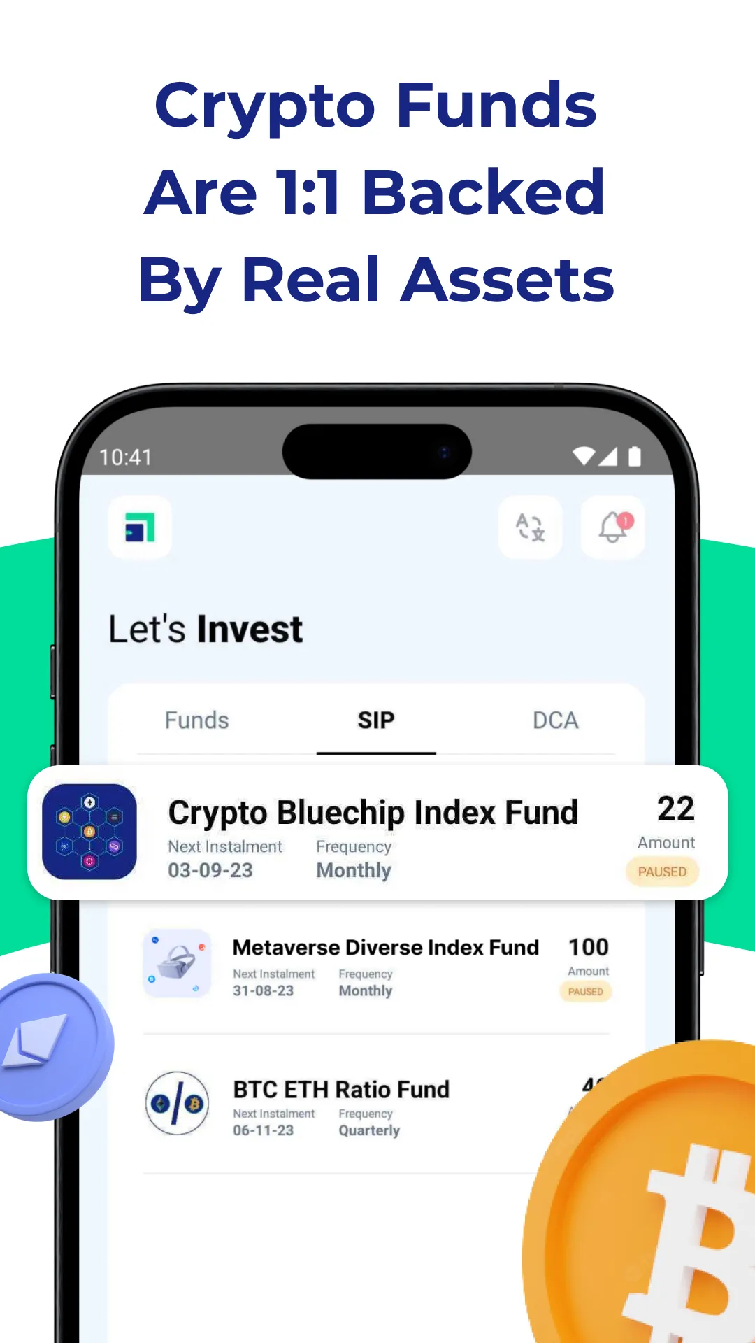 norDL: Crypto Funds & DCA | Indus Appstore | Screenshot