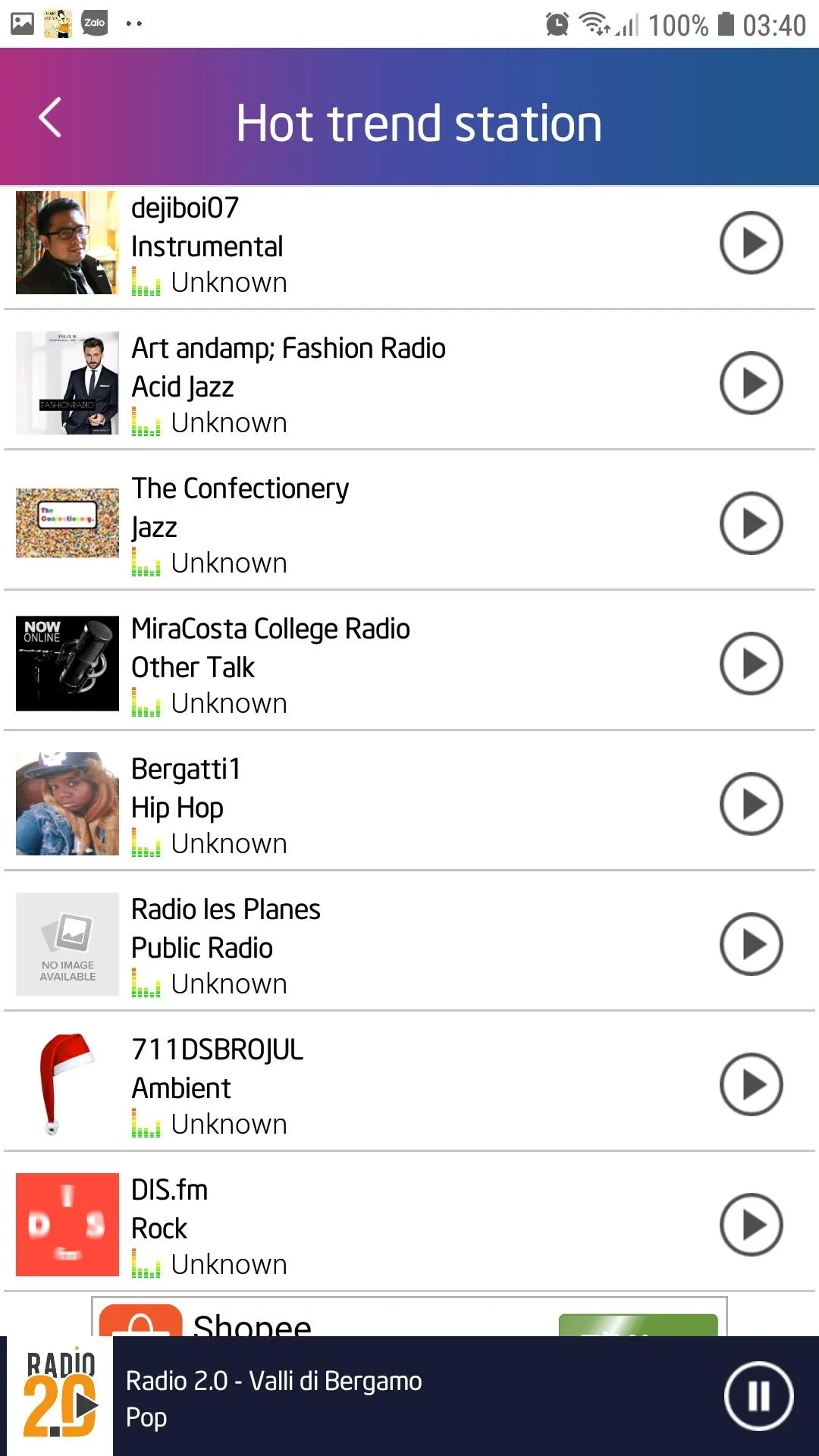 Radio Podcasts - TuneIn | Indus Appstore | Screenshot