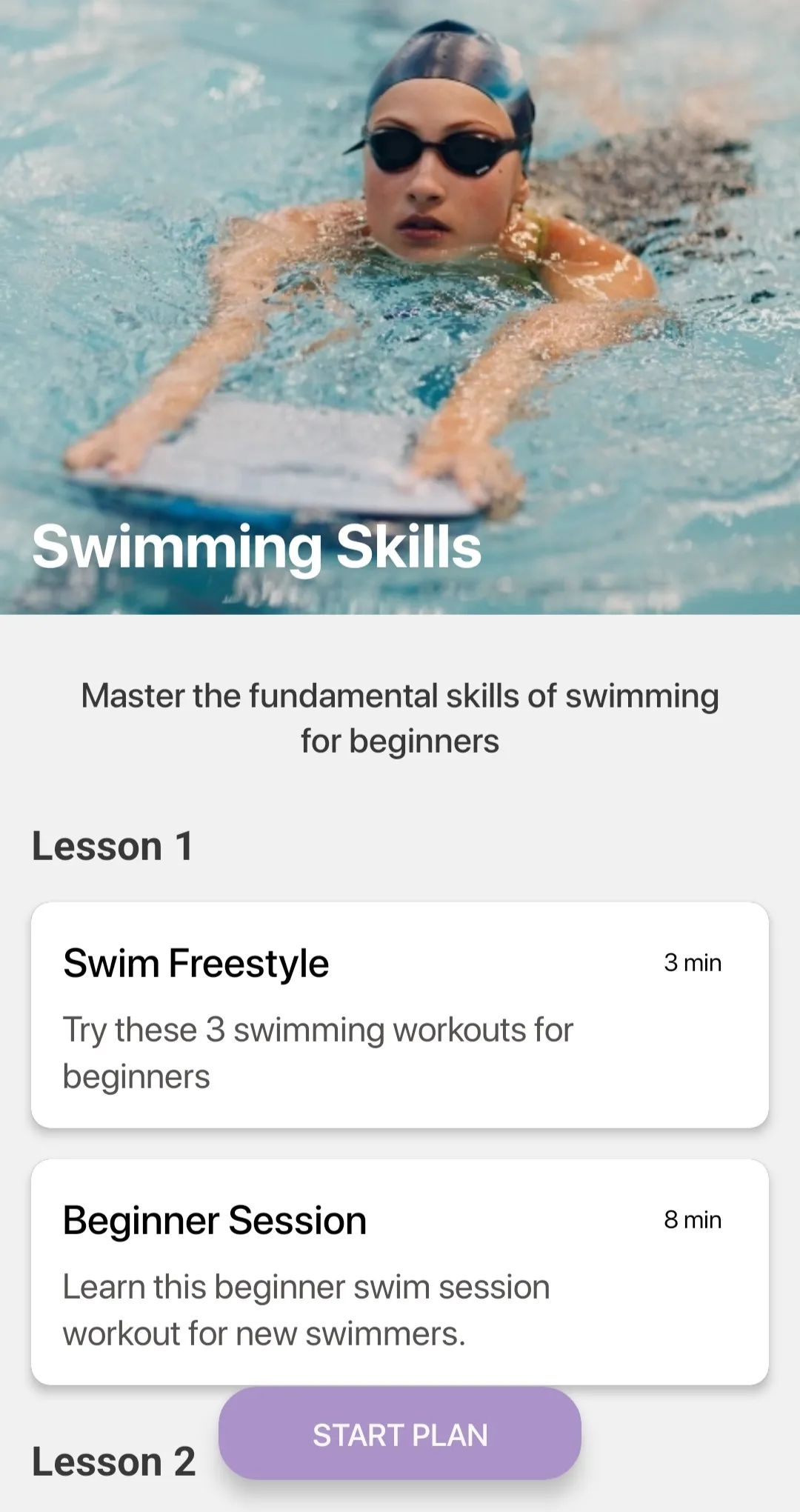 Swimming Lessons: Workout Plan | Indus Appstore | Screenshot