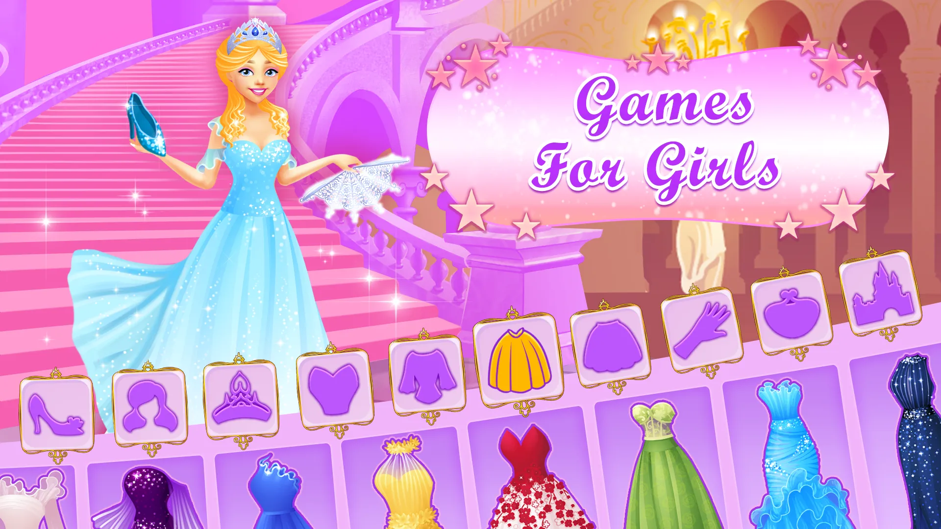 Cinderella Dress Up Girl Games | Indus Appstore | Screenshot