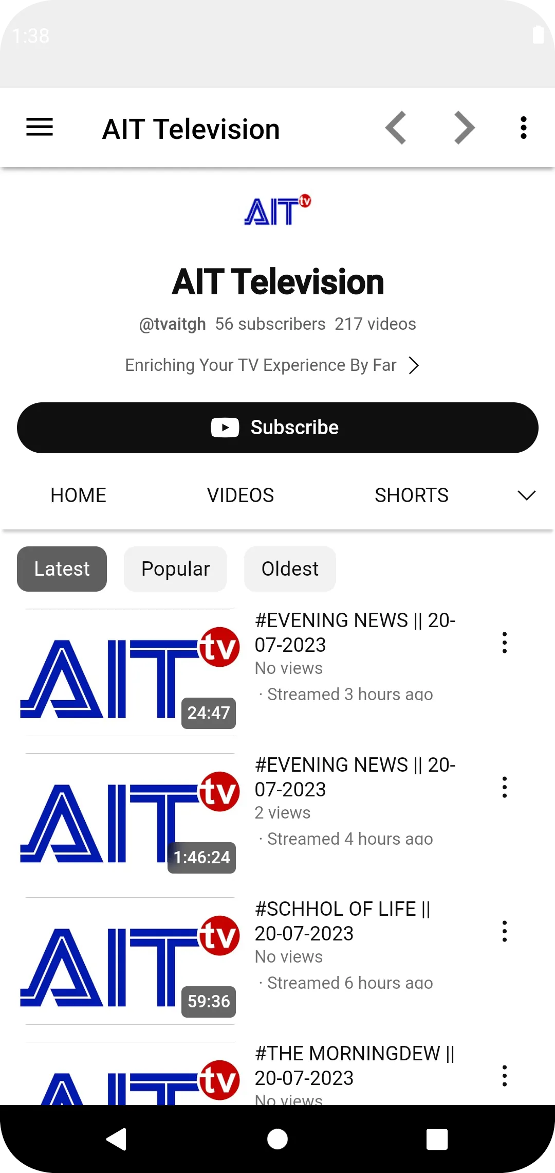 AIT TV | Indus Appstore | Screenshot