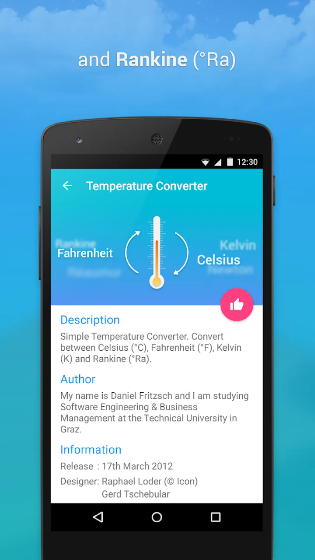 Temperature Metric Converter | Indus Appstore | Screenshot