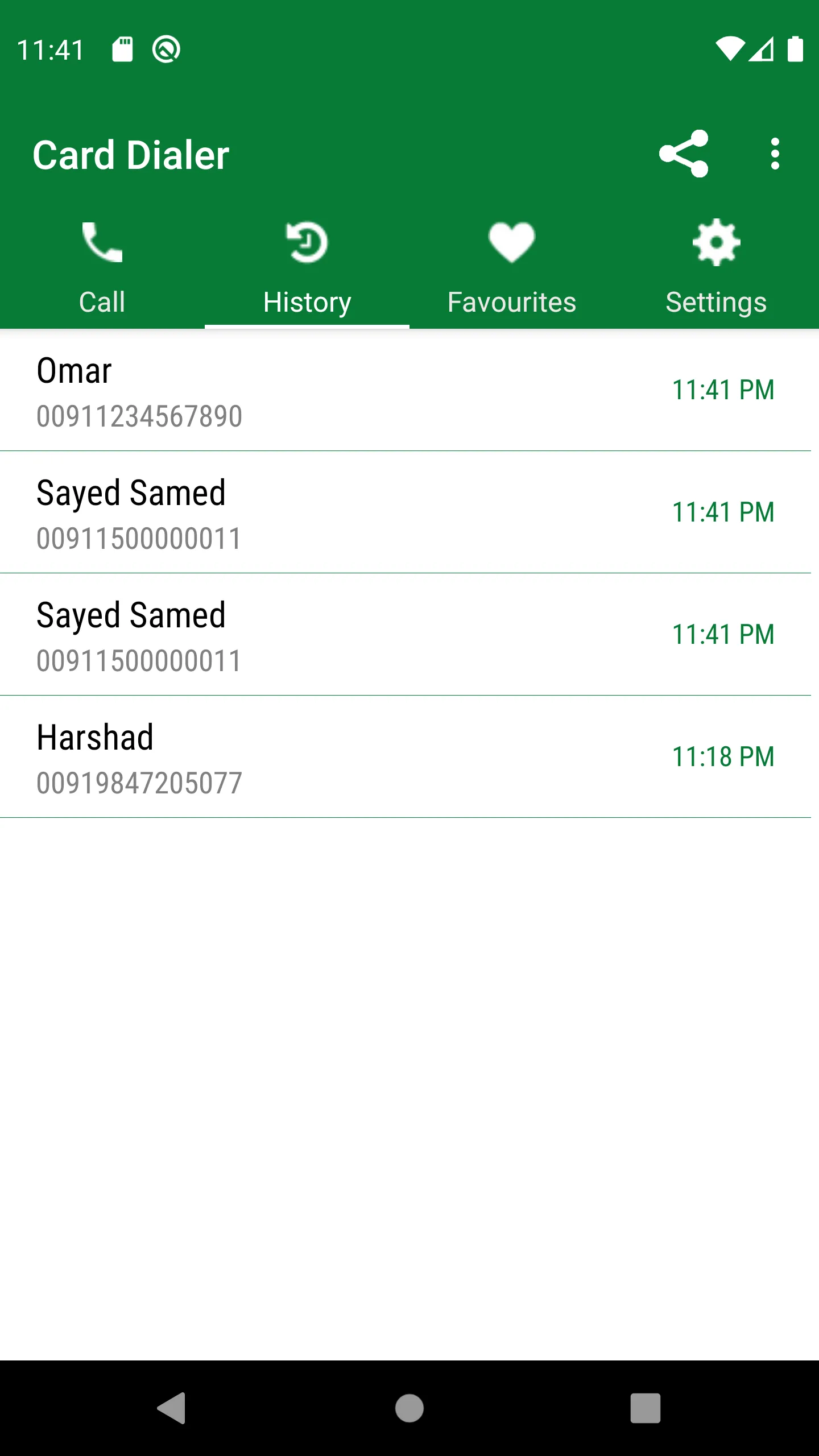 Hello Card Dialer (Du) | Indus Appstore | Screenshot