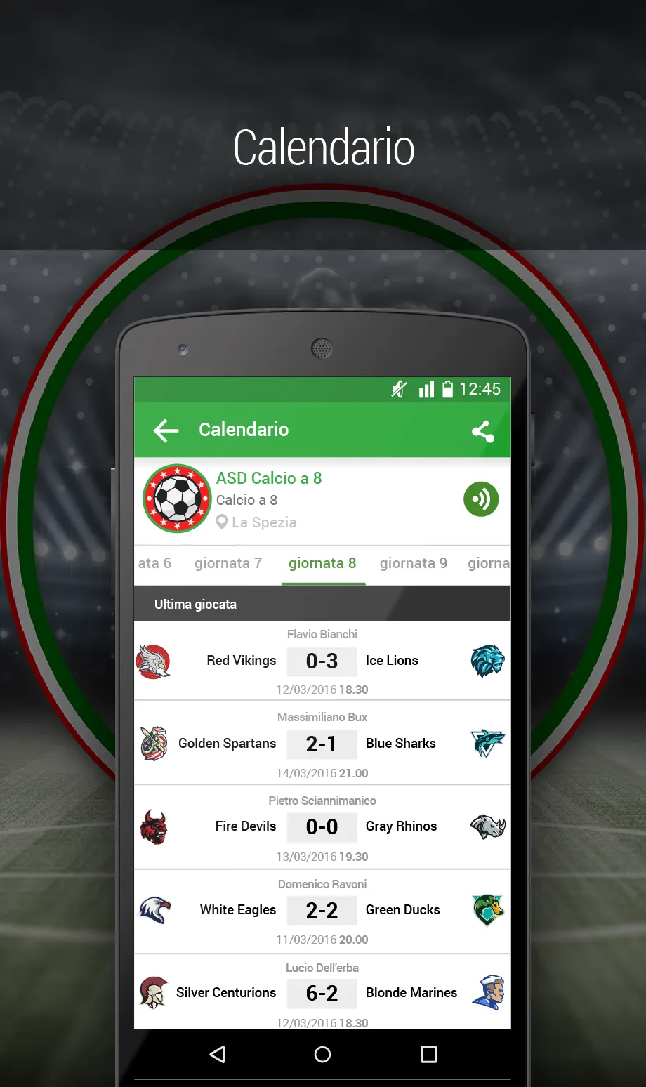 Campionato Spezzino | Indus Appstore | Screenshot