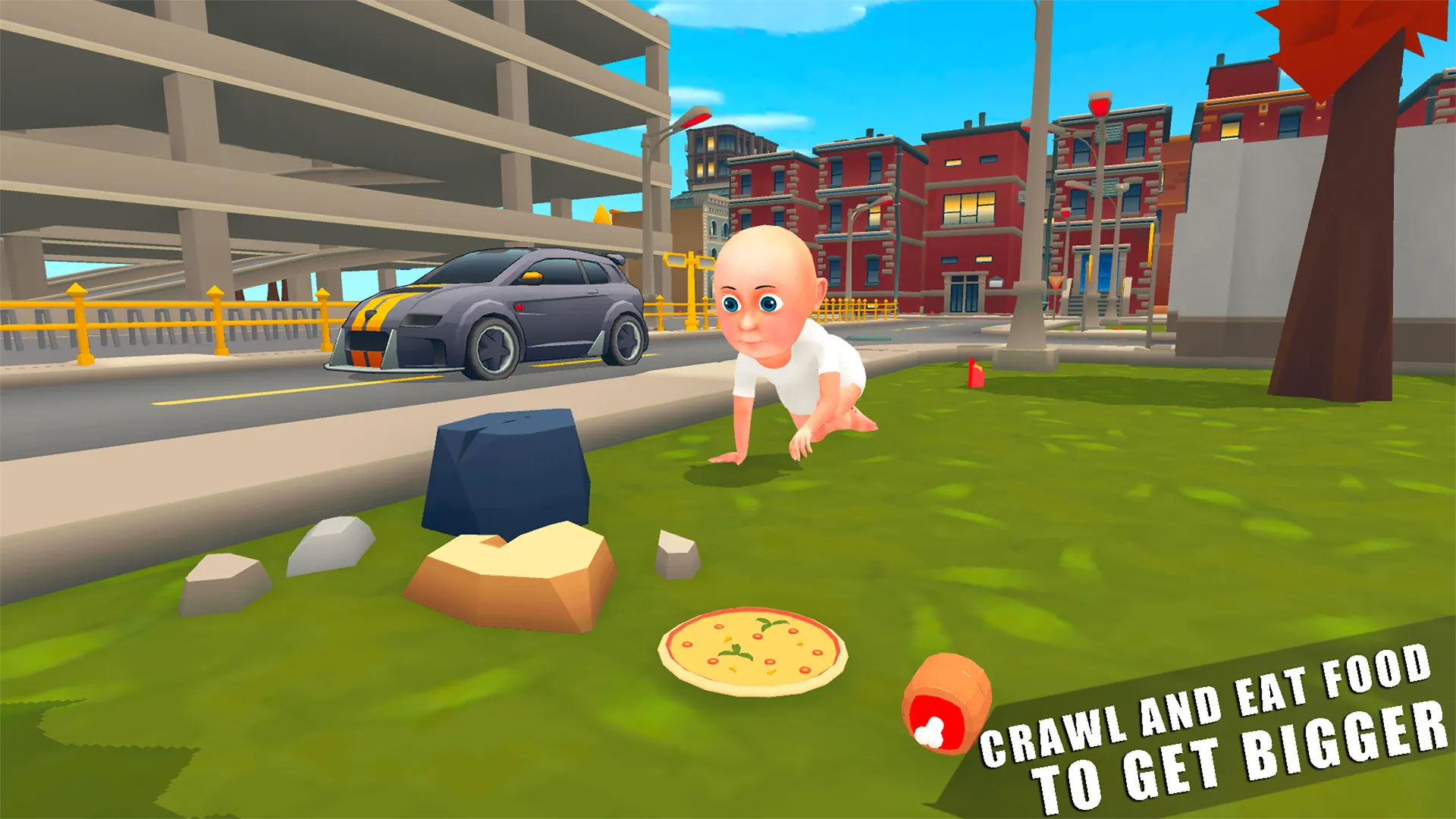 Hungry Baby Big Fat Simulator | Indus Appstore | Screenshot