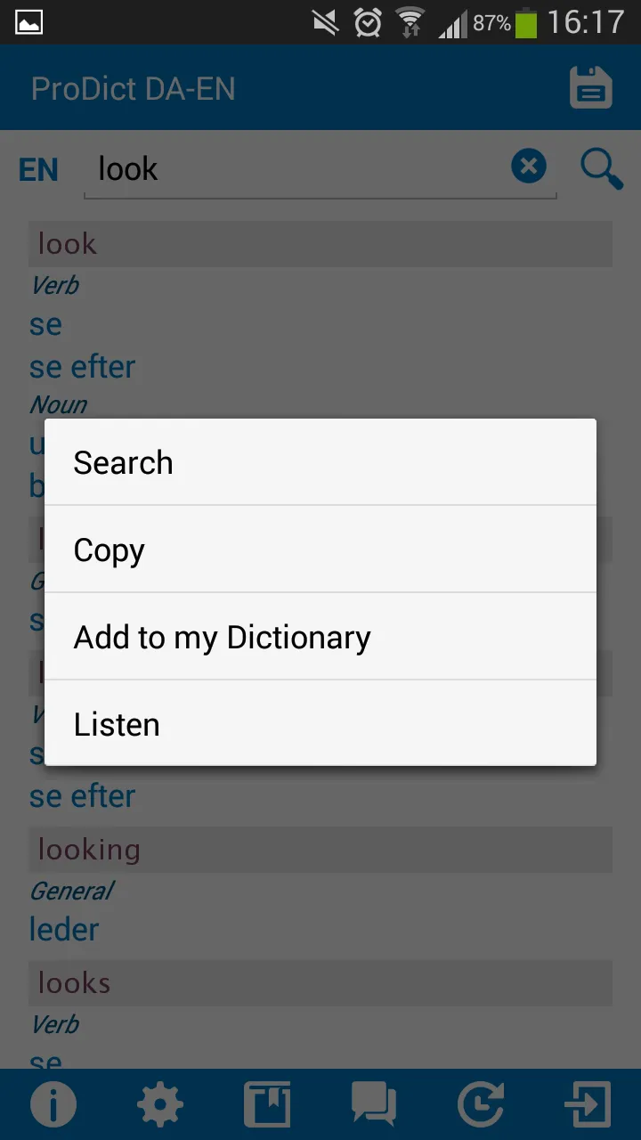 Danish - English dictionary | Indus Appstore | Screenshot