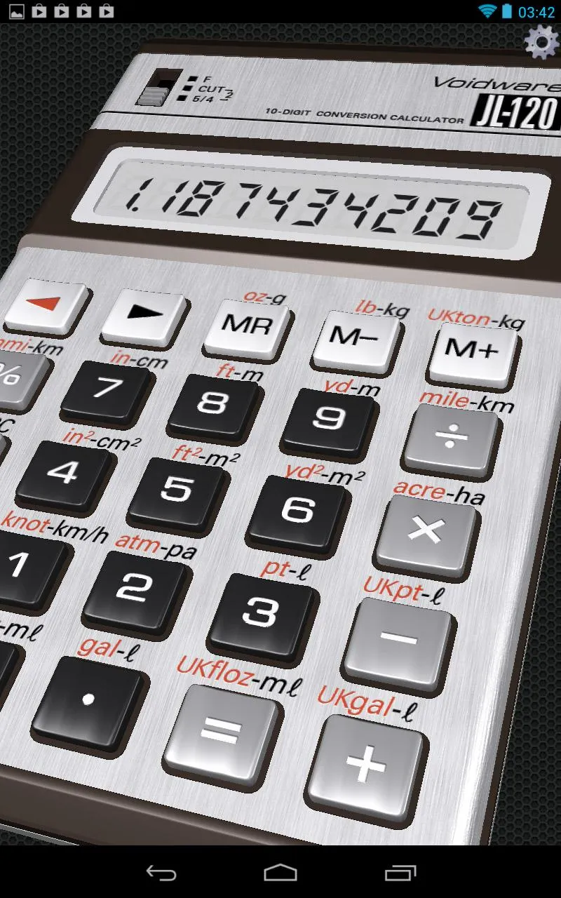 3D Conversion Calculator | Indus Appstore | Screenshot