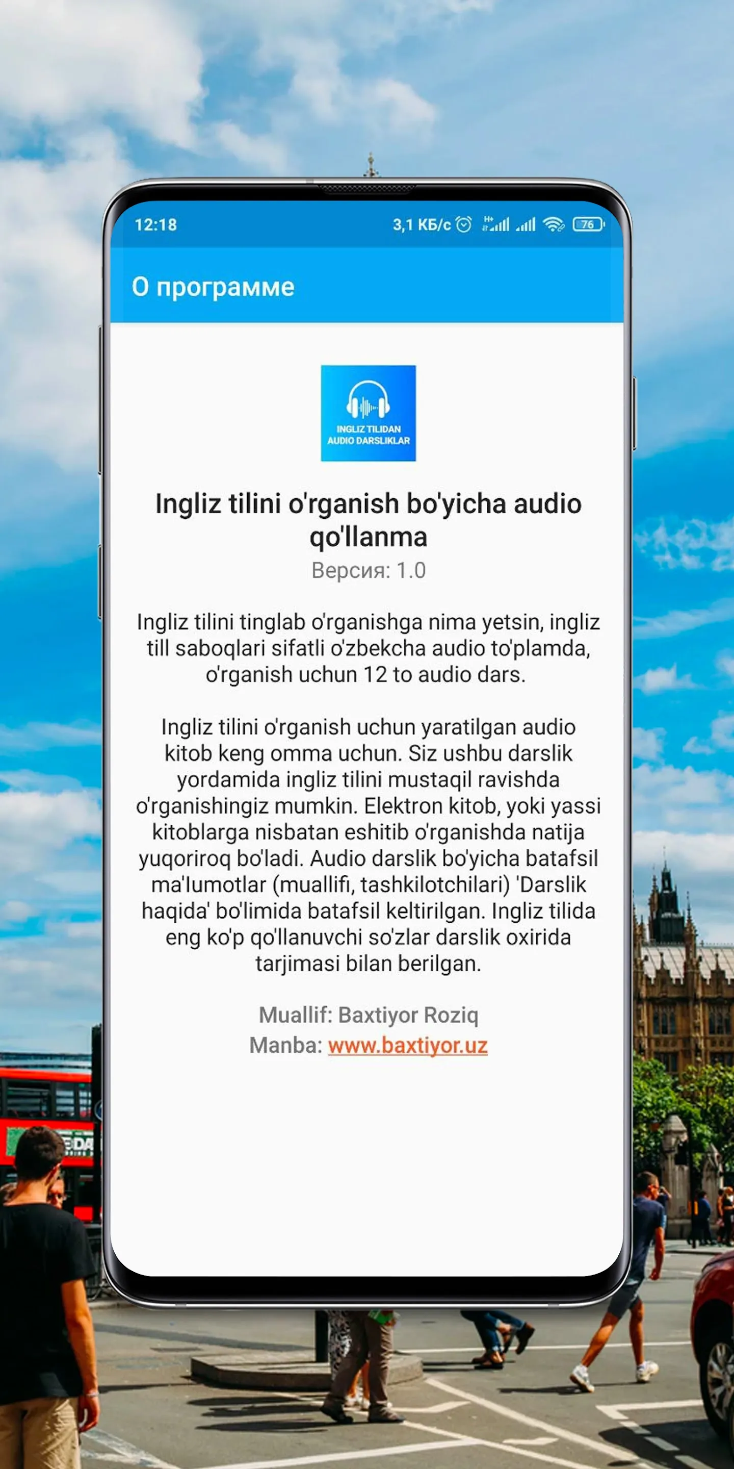 Ingliz tili - audio qo'llanma | Indus Appstore | Screenshot