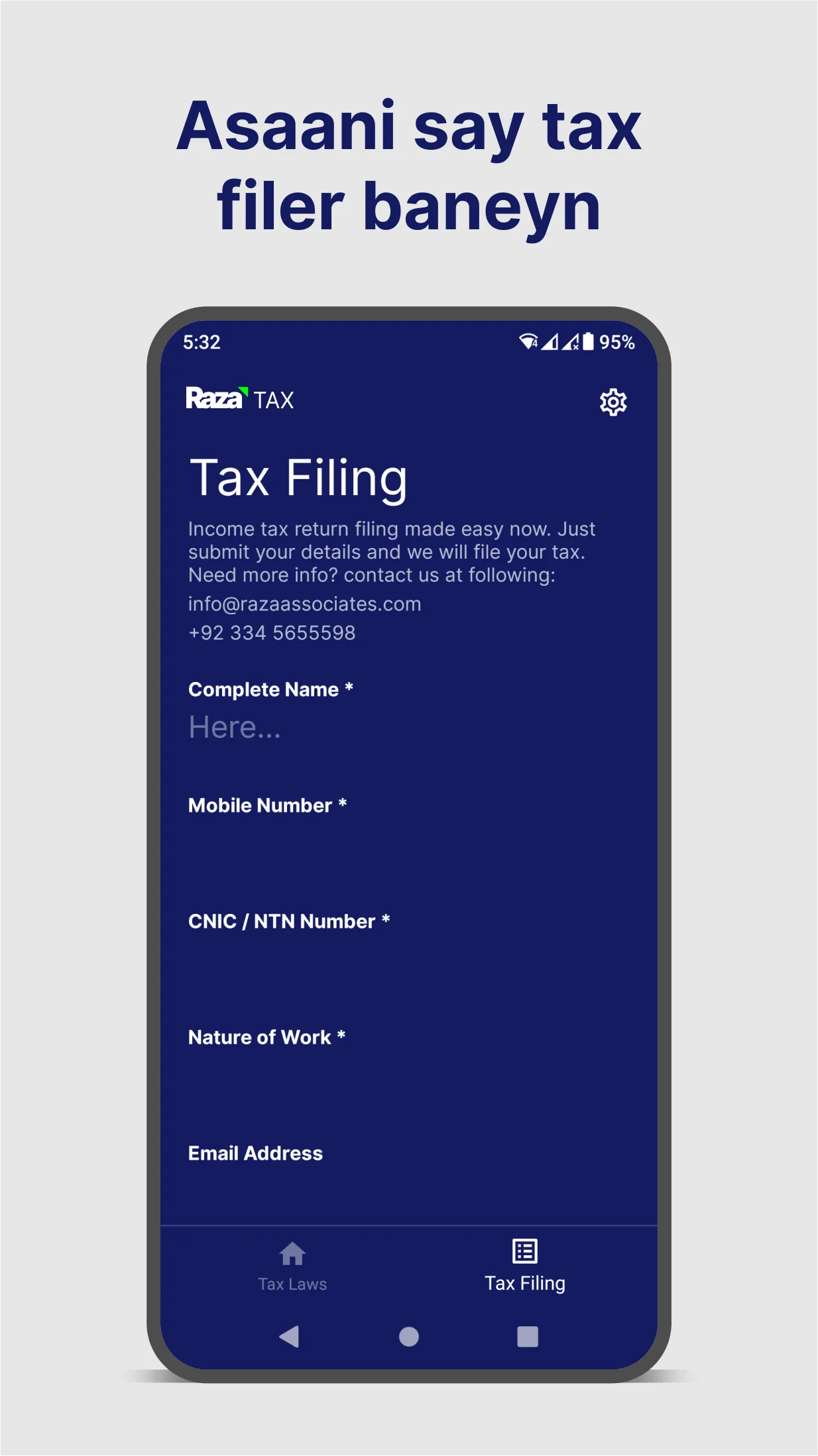 Raza Tax, Laws Planning Filing | Indus Appstore | Screenshot