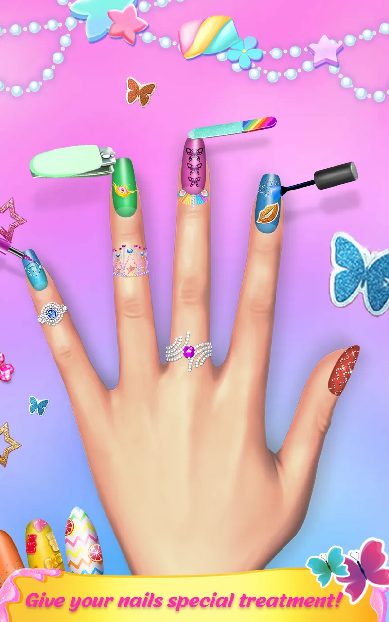 Nail Polish Game Nail Stack | Indus Appstore | Screenshot