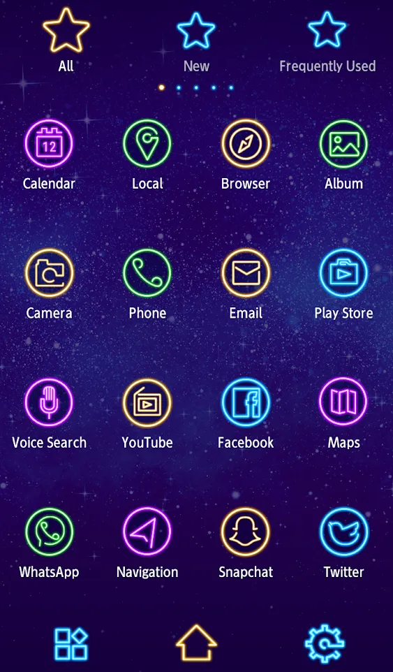 Neon Galaxy Theme | Indus Appstore | Screenshot