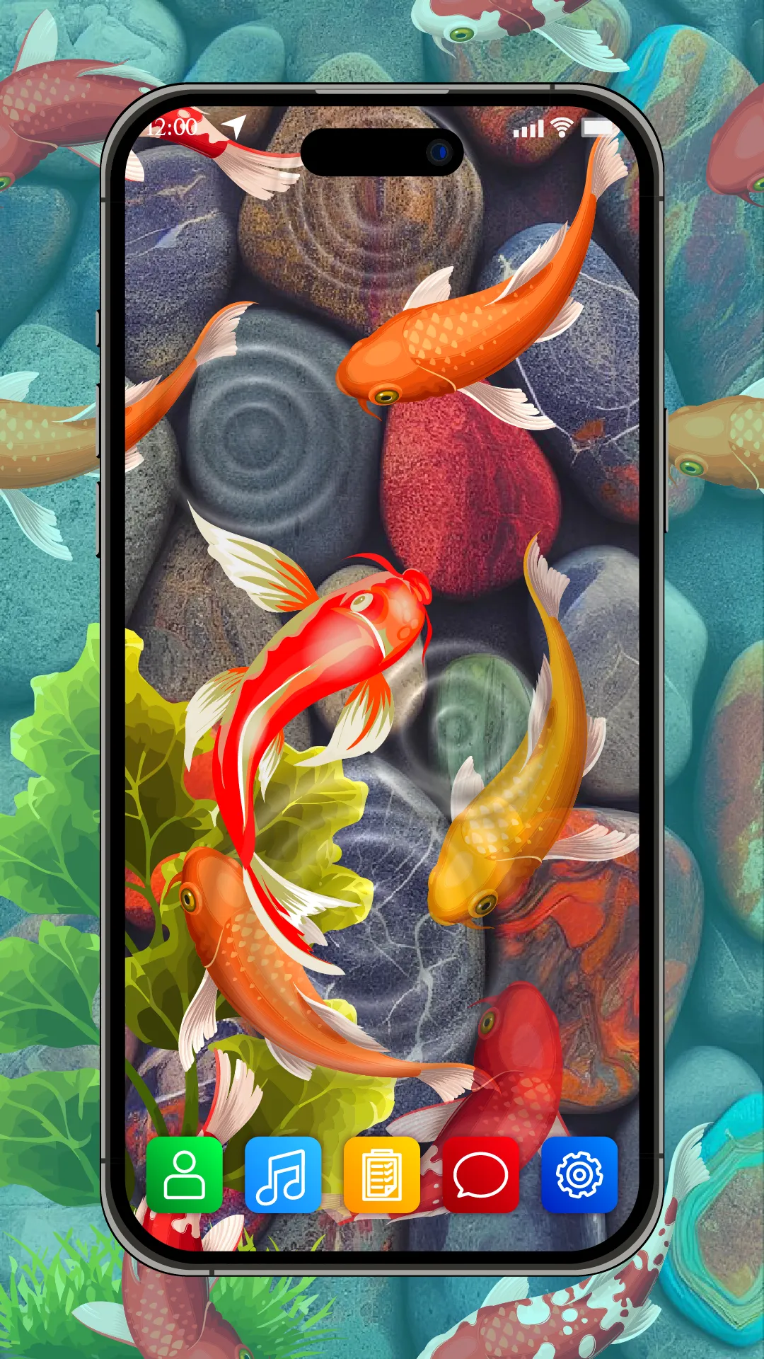 Koi Fish Live Wallpaper Aquari | Indus Appstore | Screenshot