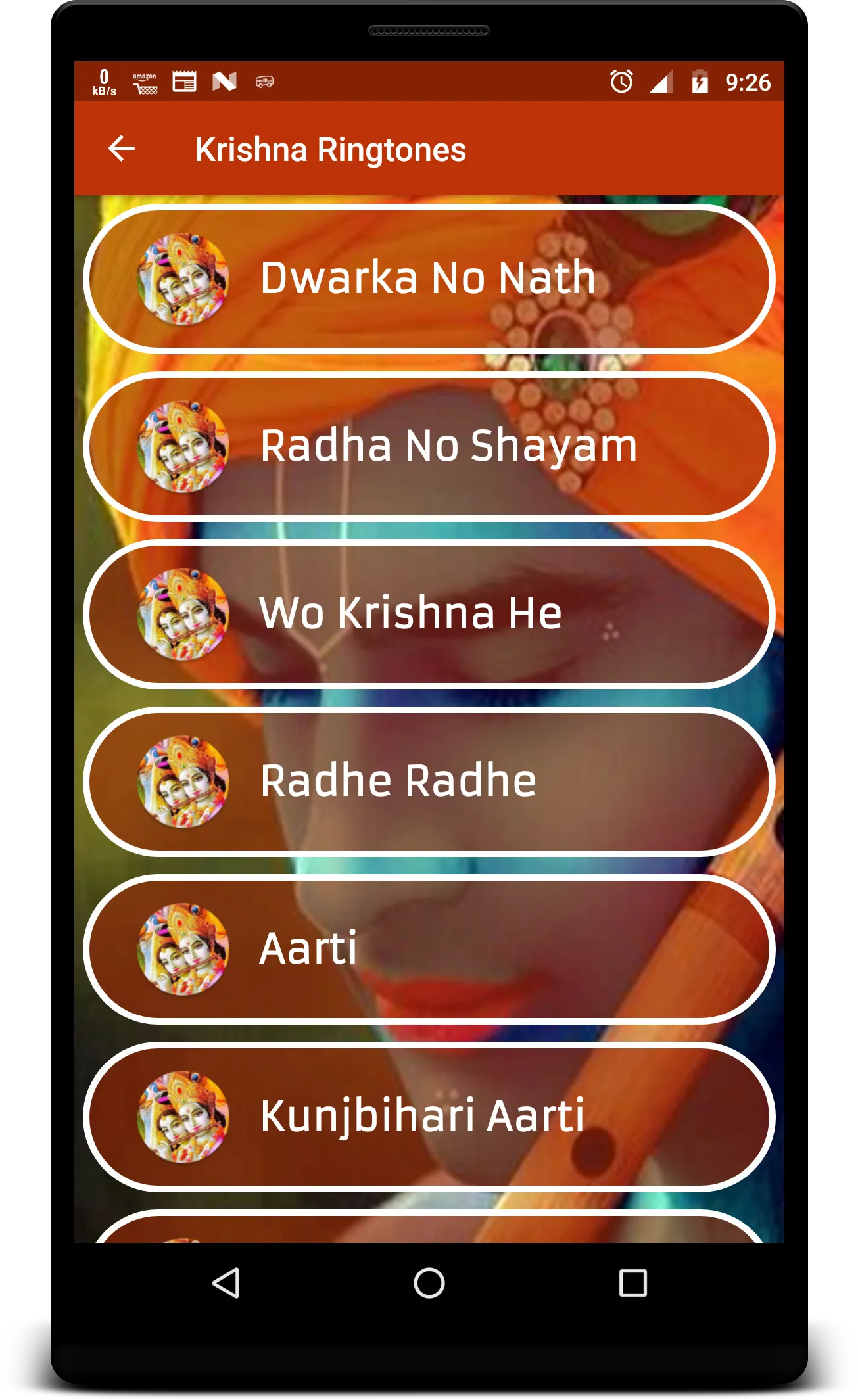 Krishna Ringtones | Indus Appstore | Screenshot