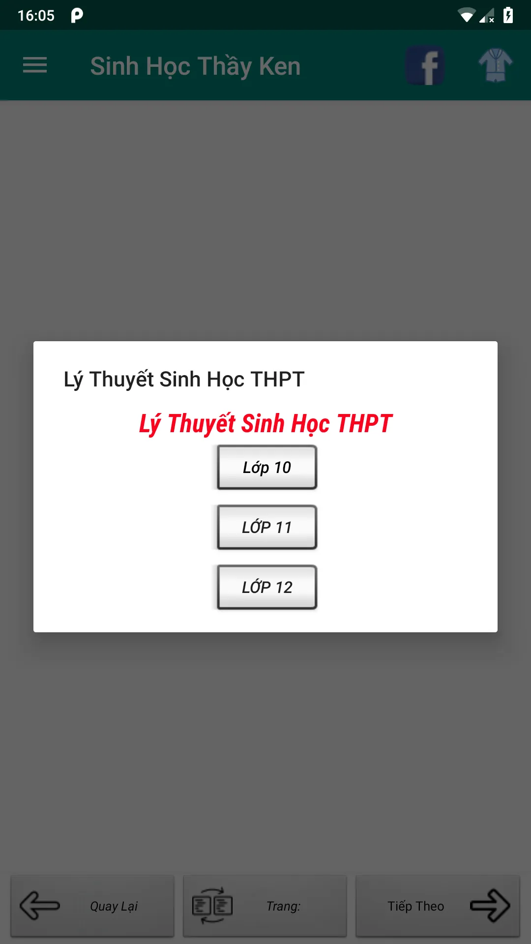 Sinh Học Thầy Ken - Lý Thuyết  | Indus Appstore | Screenshot