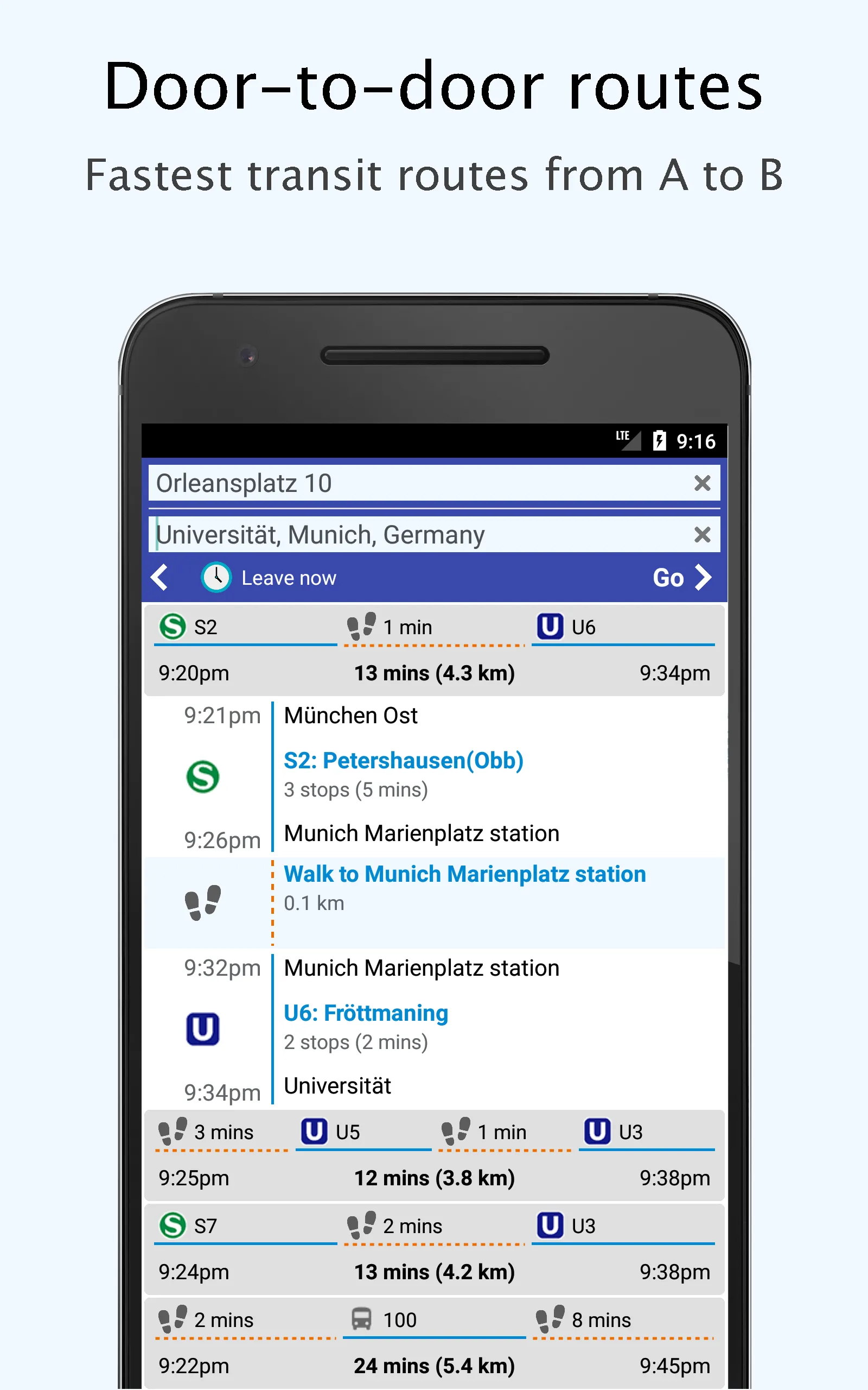 Munich Bahn Bus Tram times | Indus Appstore | Screenshot