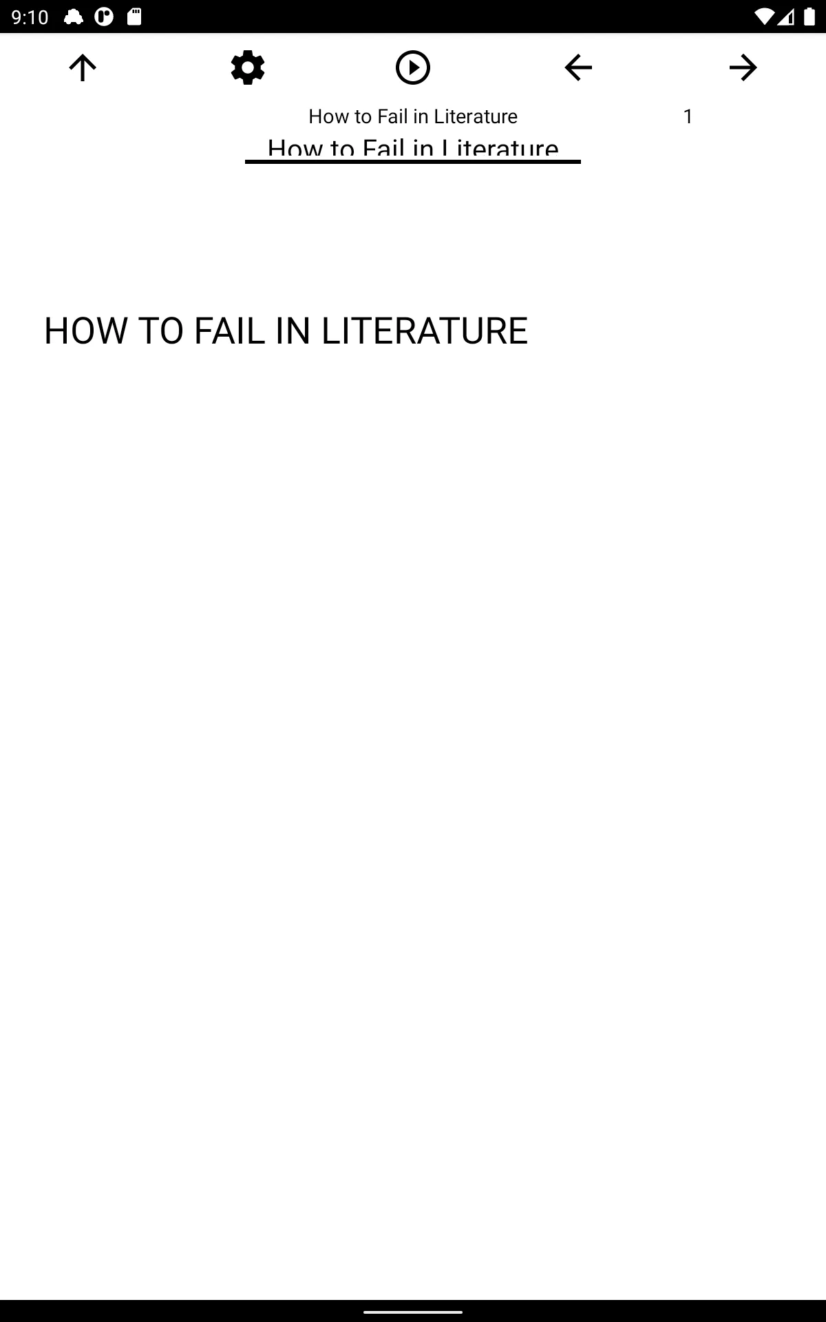 Book, How to Fail in Literatur | Indus Appstore | Screenshot