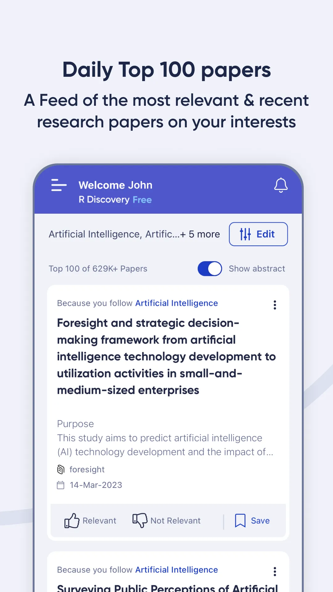 R Discovery: Academic Research | Indus Appstore | Screenshot