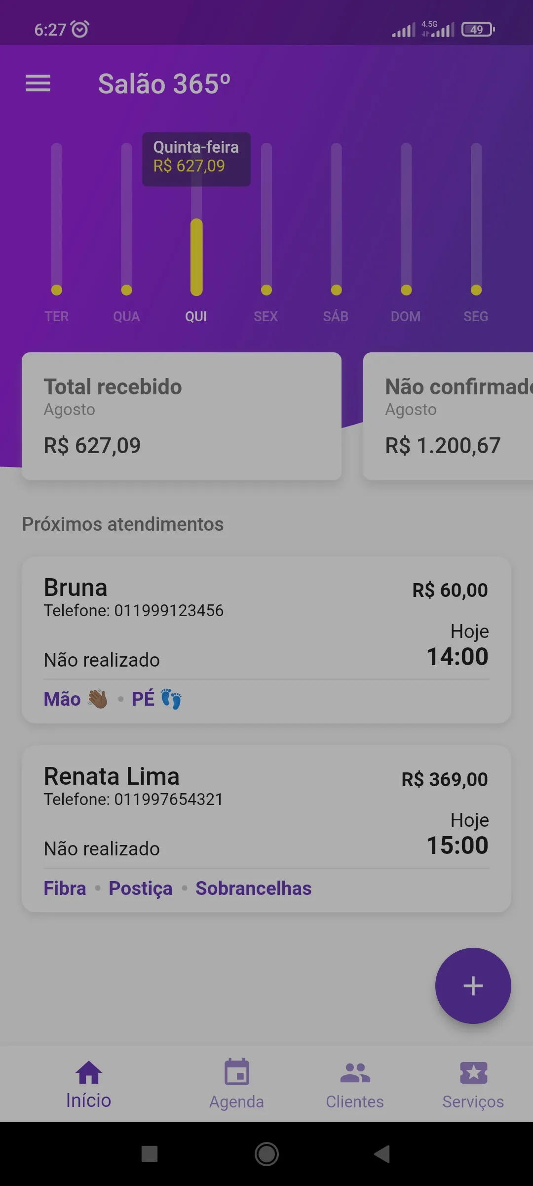 Sistema de Gestão para Salão | Indus Appstore | Screenshot