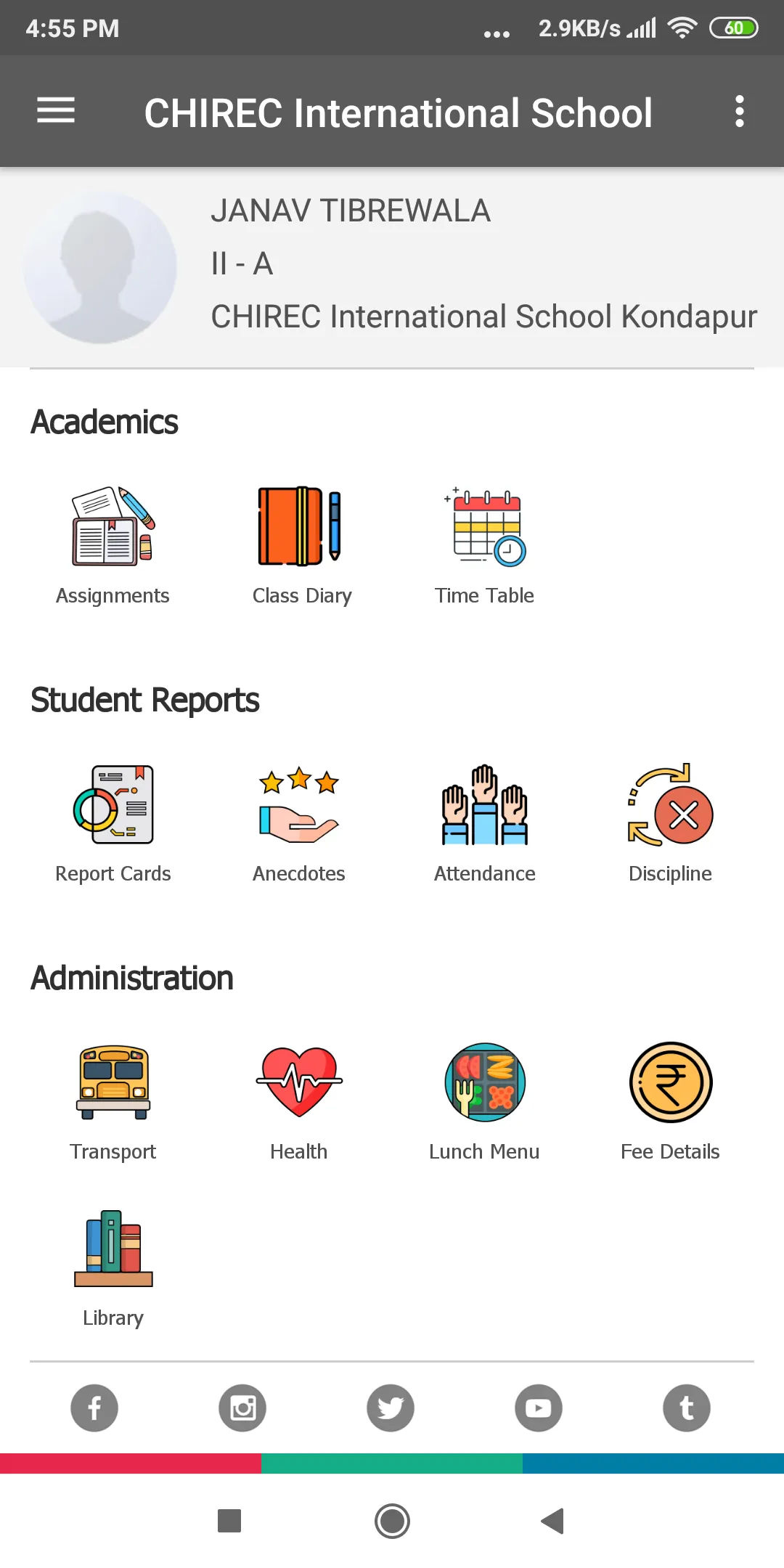 CHIREC INTERNATIONAL SCHOOL | Indus Appstore | Screenshot