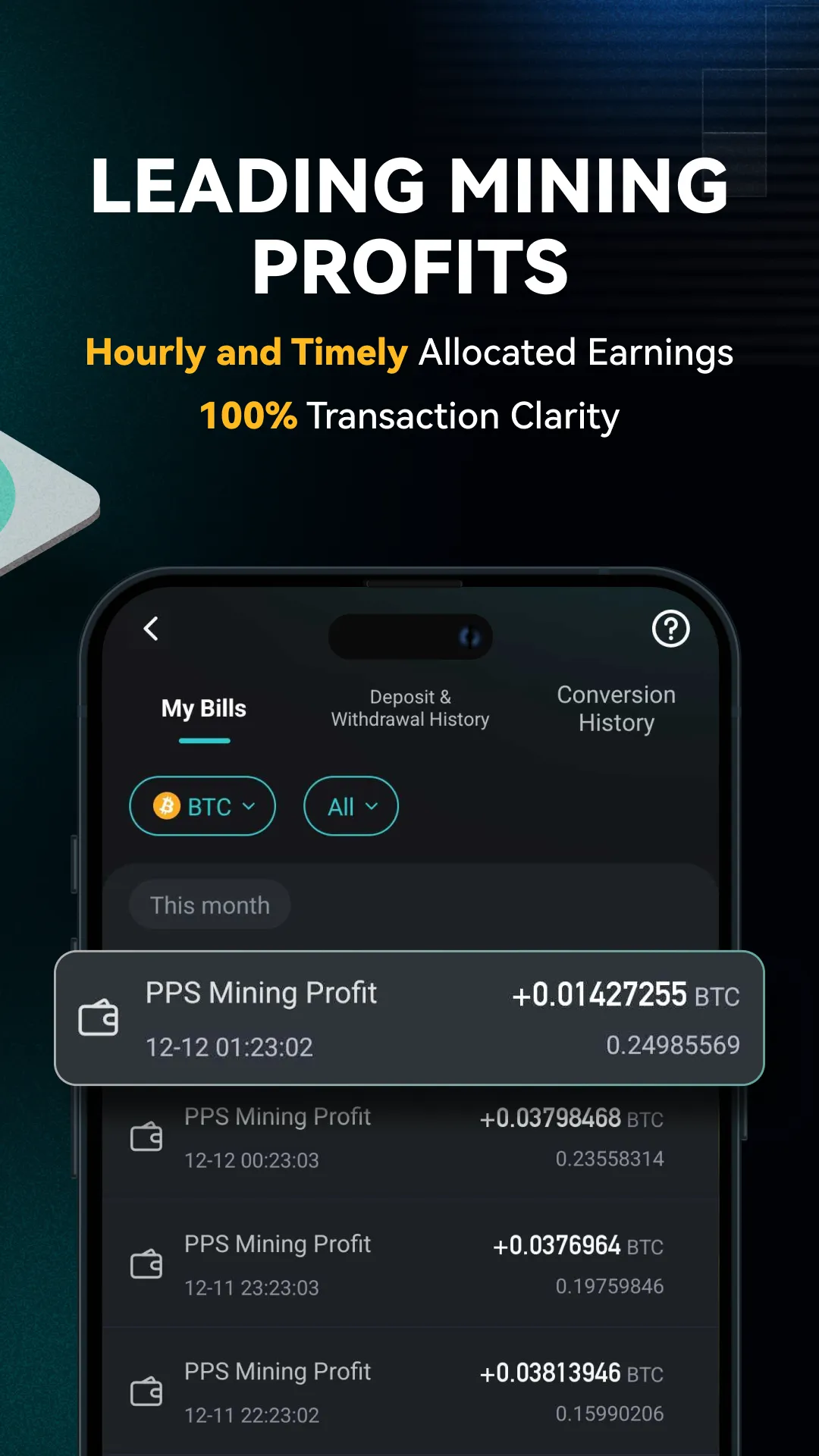 ViaBTC-Crypto Mining Pool | Indus Appstore | Screenshot