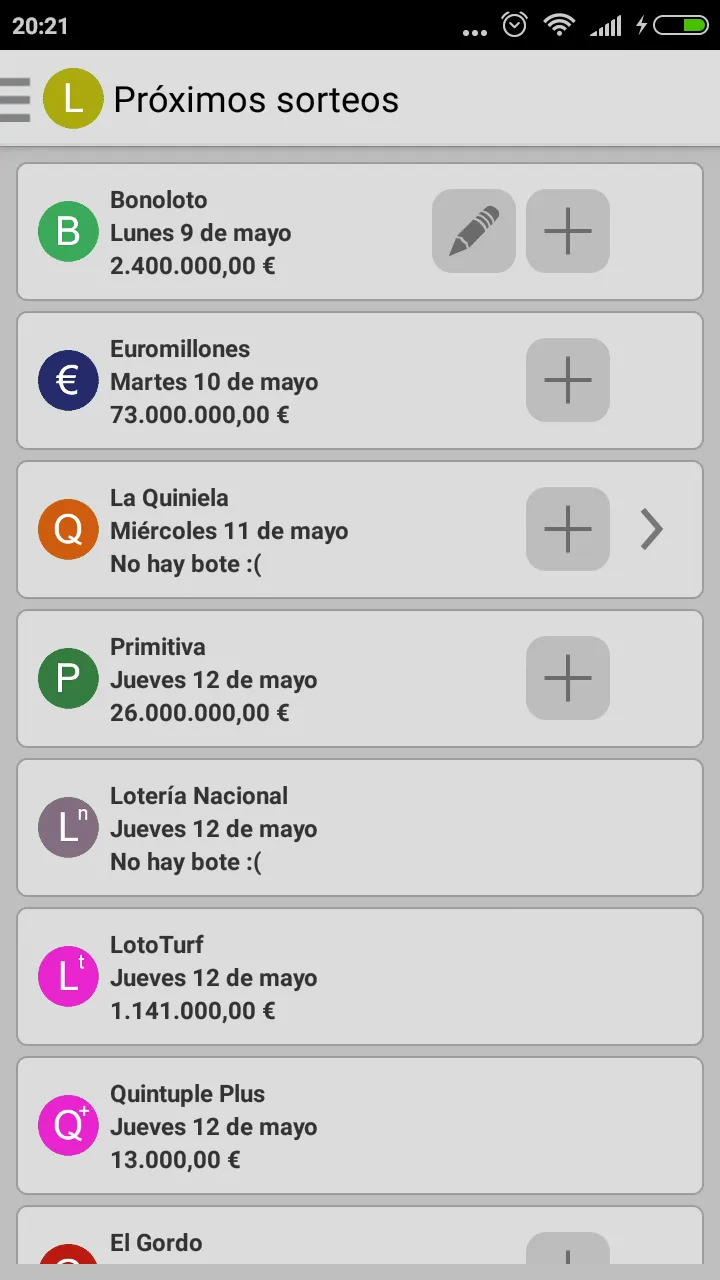 DroidLoterias | Indus Appstore | Screenshot