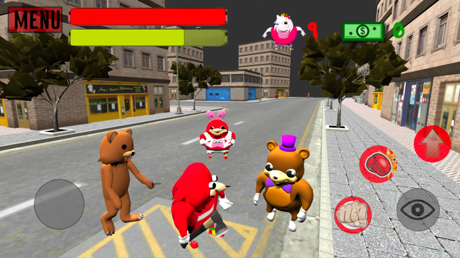 Ugandan Simulator. Knuckles 3D | Indus Appstore | Screenshot