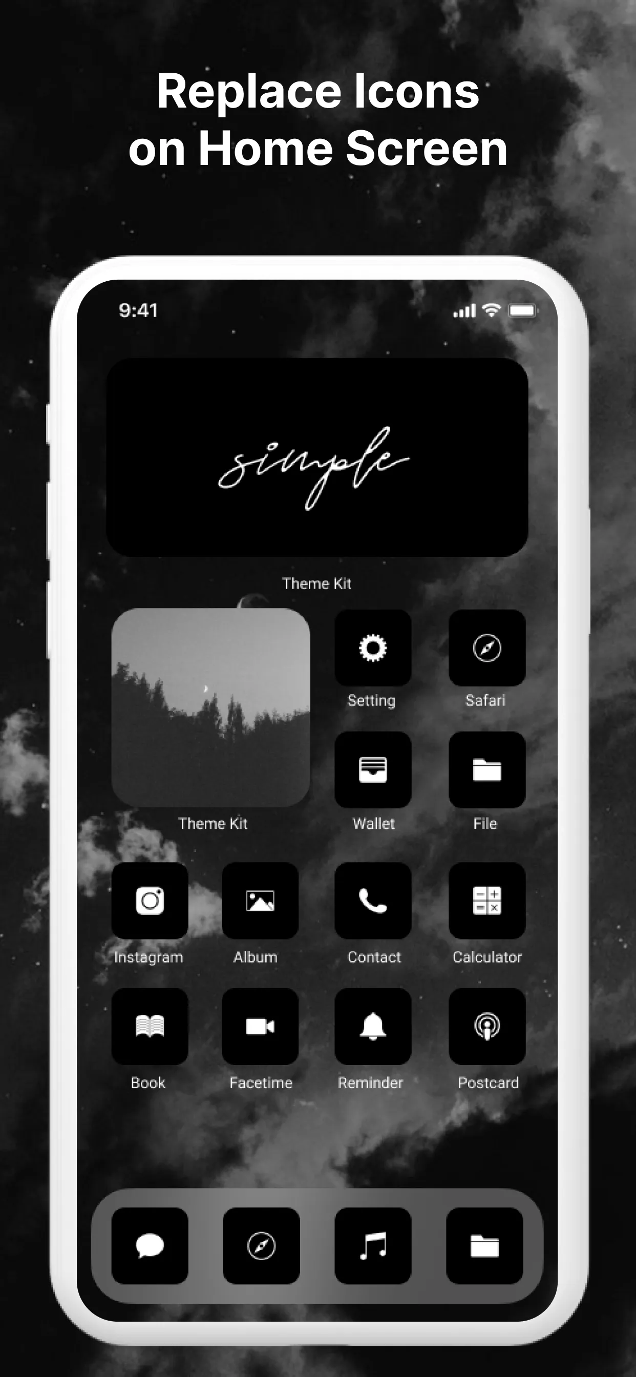 IconChic - Black Icon Pack | Indus Appstore | Screenshot