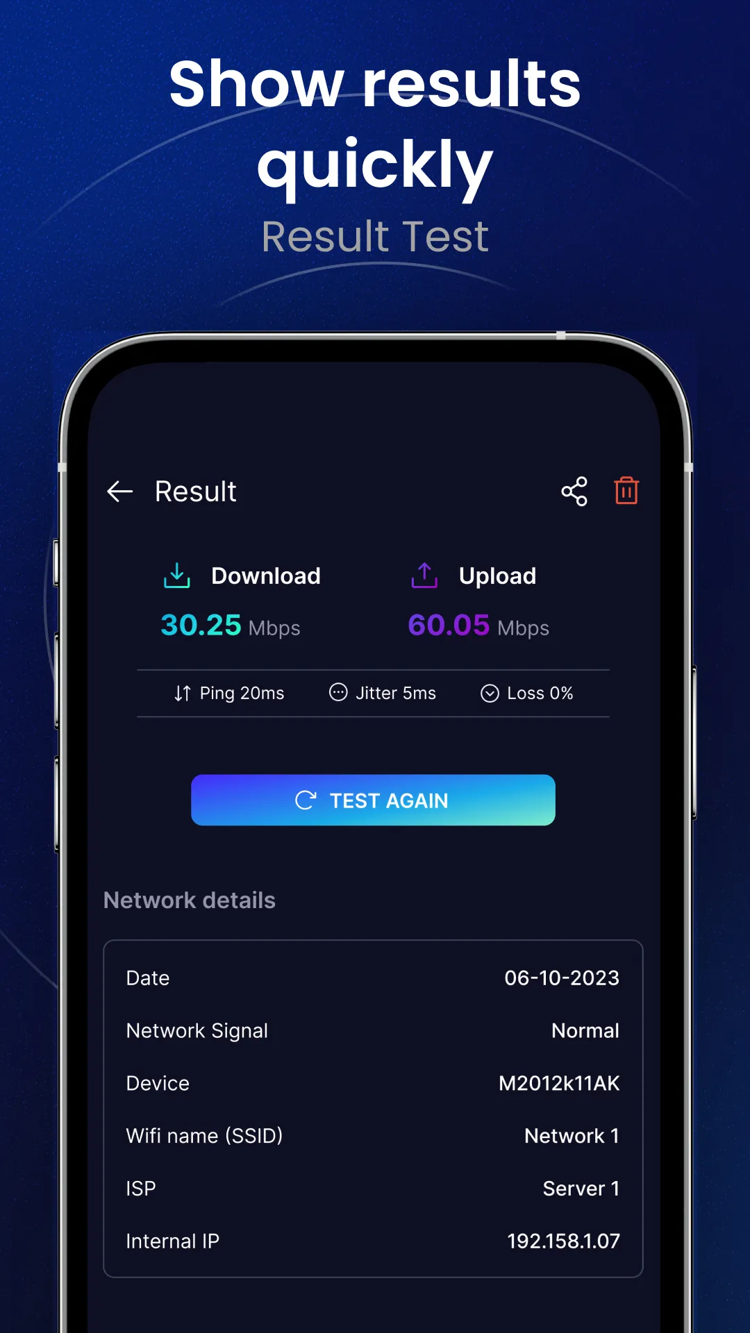 Speed Test For Wifi & Internet | Indus Appstore | Screenshot