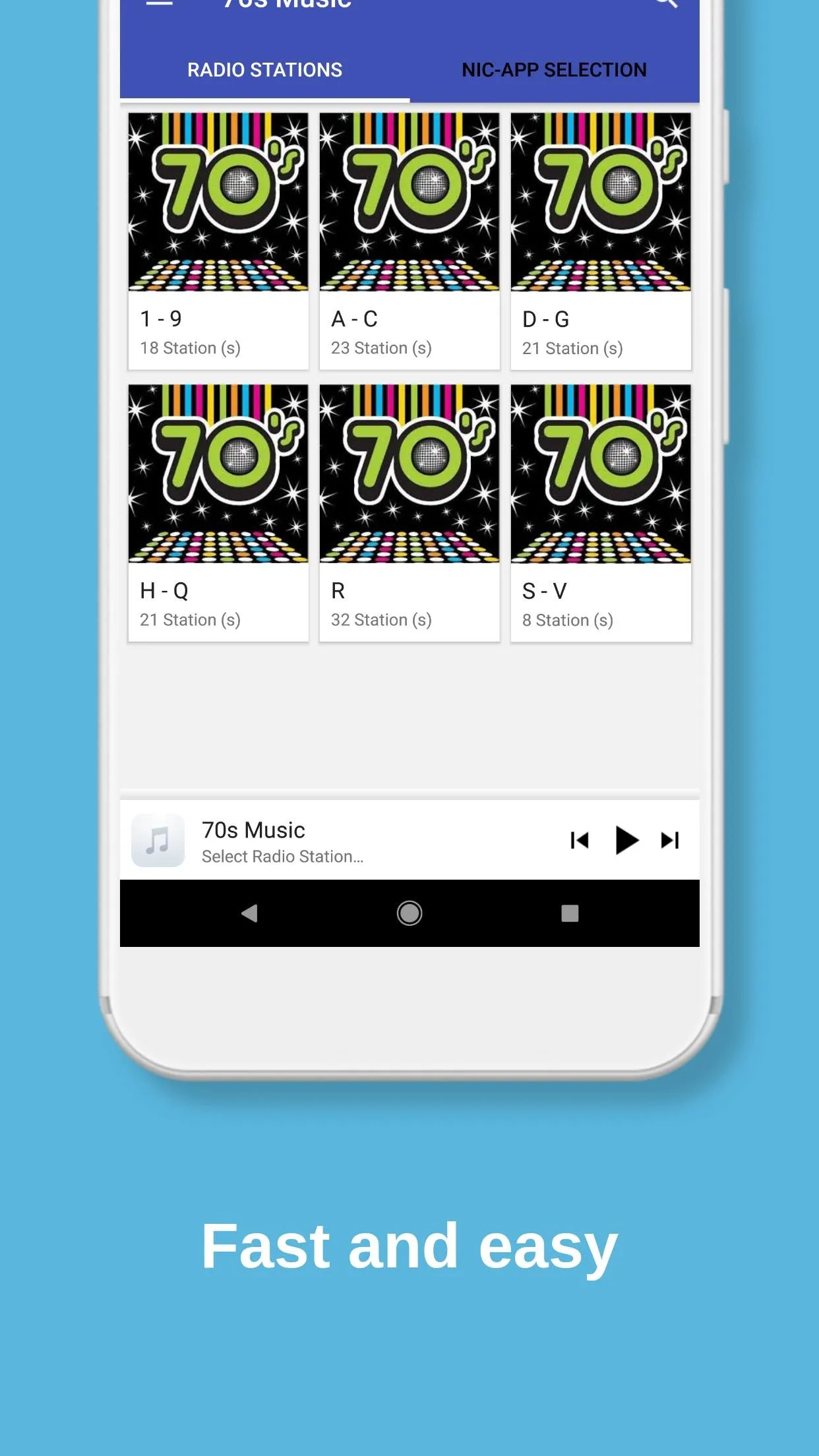 70s music radio stations | Indus Appstore | Screenshot
