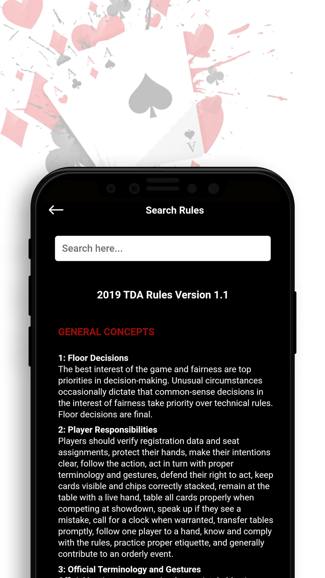 Official Poker TDA Rules | Indus Appstore | Screenshot