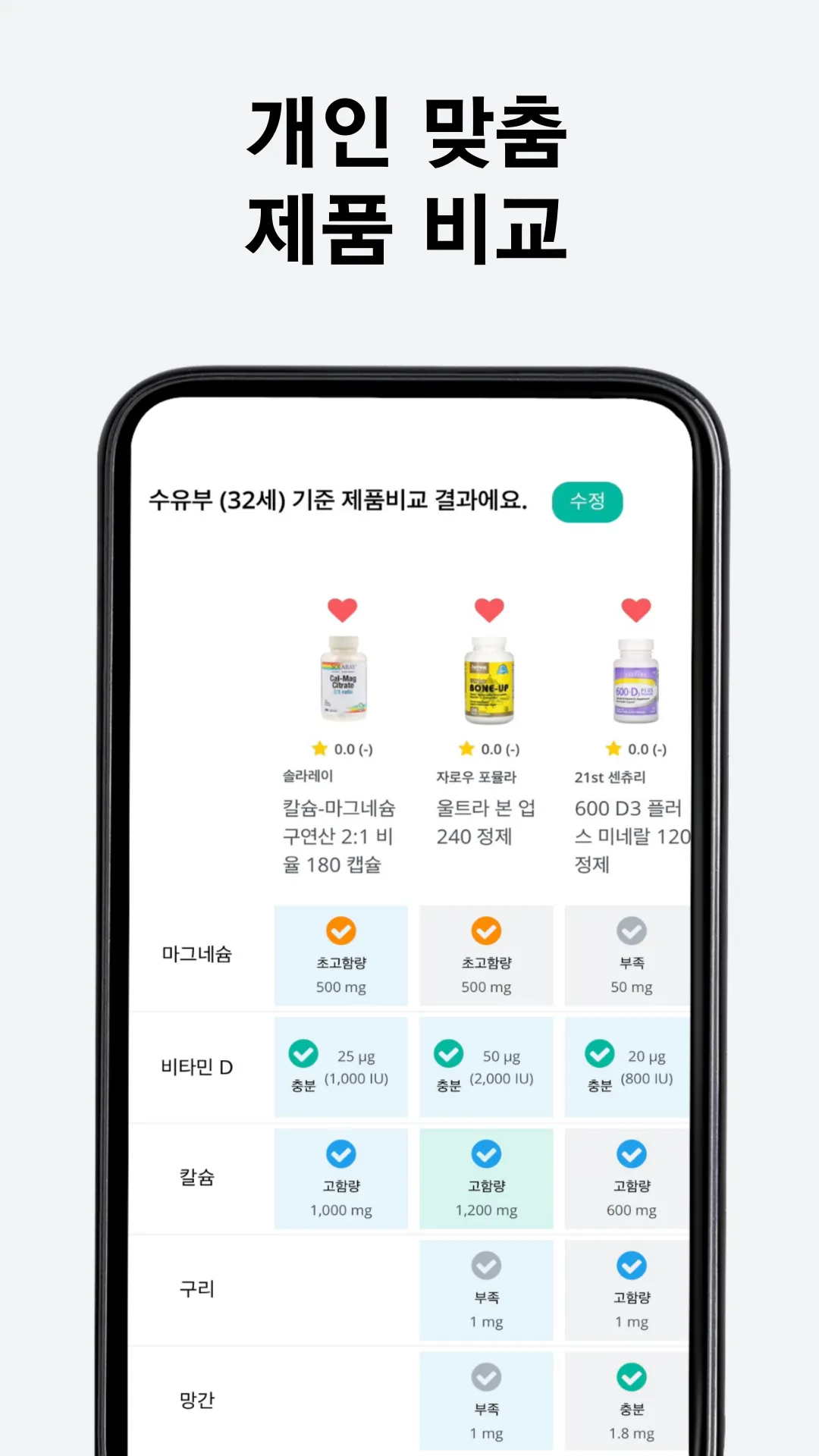 영양제프랜드 - 개인맞춤 비교, 추천, 평가 | Indus Appstore | Screenshot