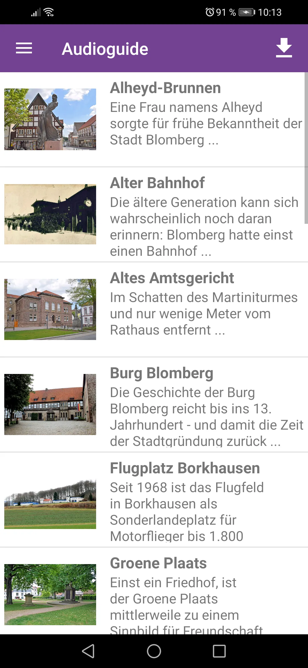 BLOMBERG erleben | Indus Appstore | Screenshot