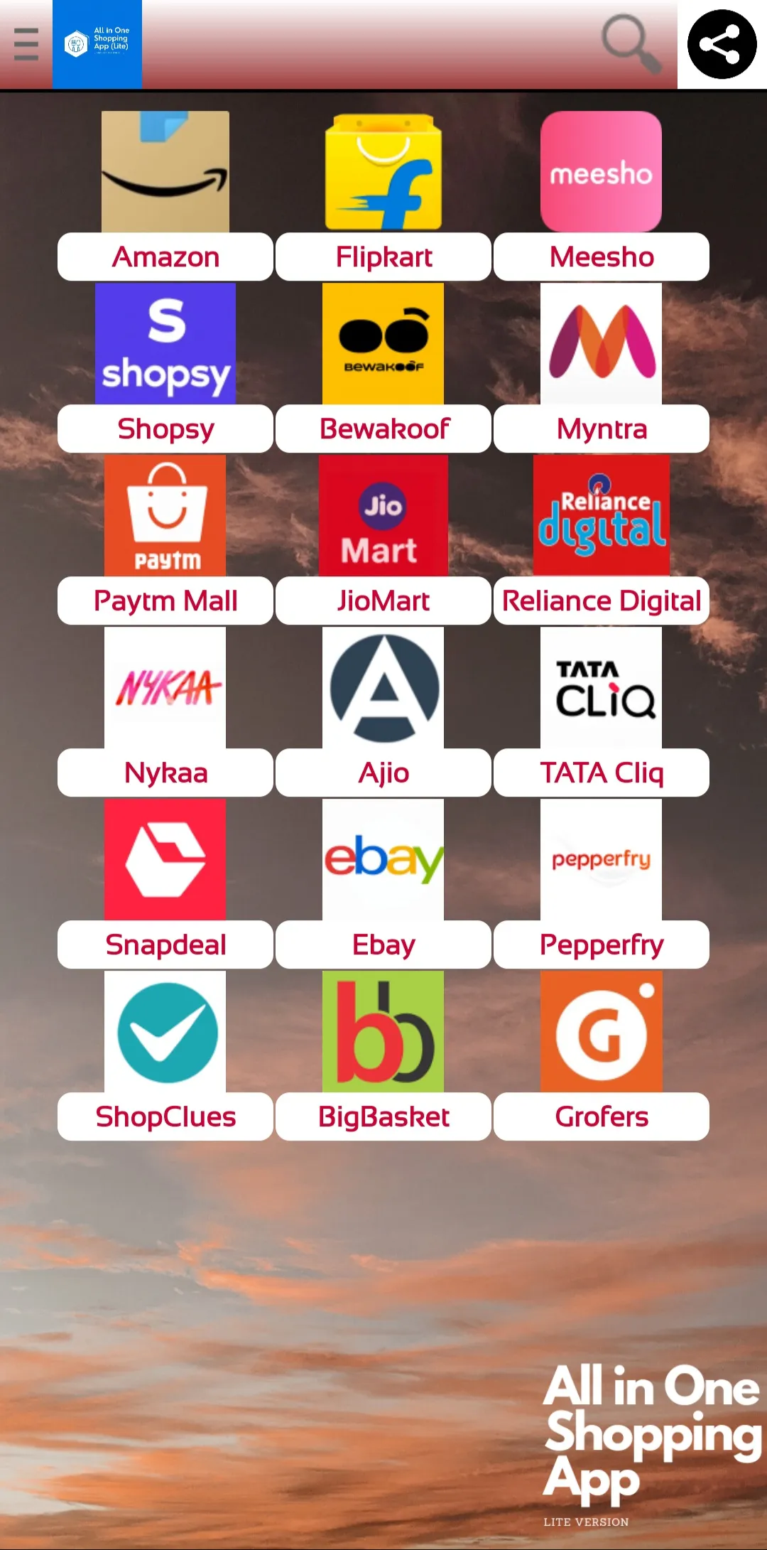 All In One Shopping App (Lite) | Indus Appstore | Screenshot