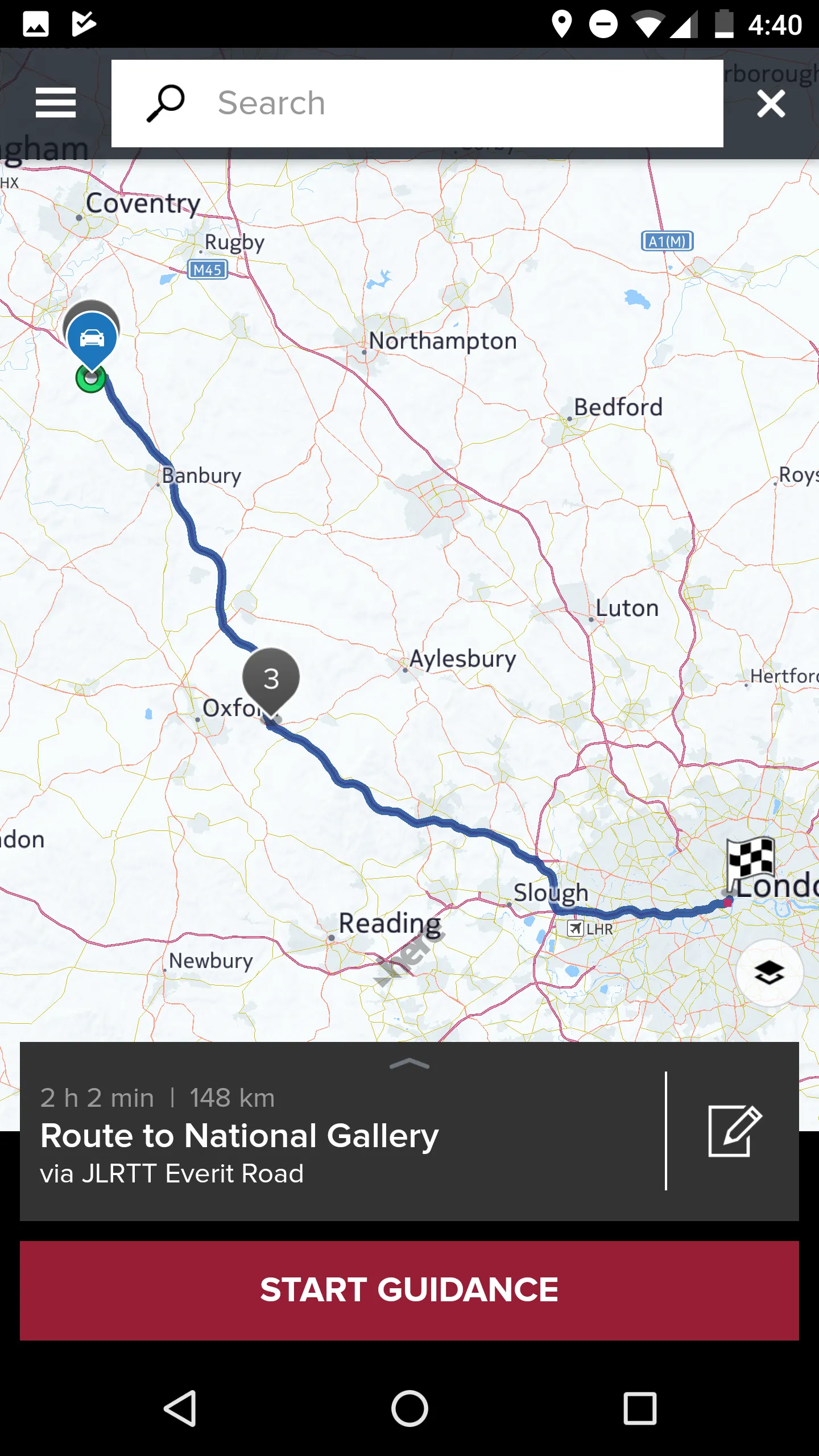 Jaguar Route Planner | Indus Appstore | Screenshot