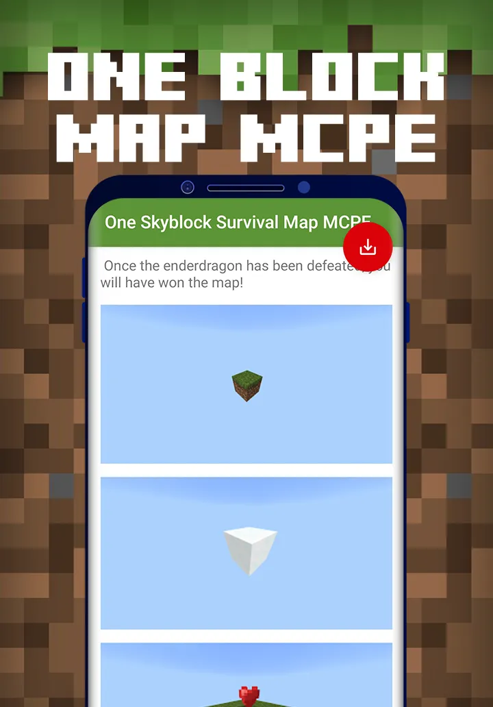 One Skyblock Survival Map MCPE | Indus Appstore | Screenshot