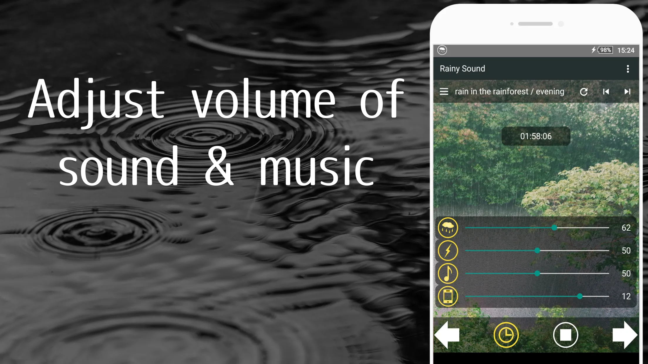 Rainy Sound  comfortable sleep | Indus Appstore | Screenshot