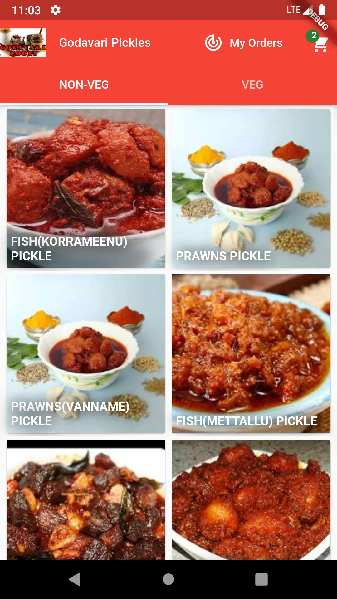 Non veg Pickles/Godavari Pickl | Indus Appstore | Screenshot