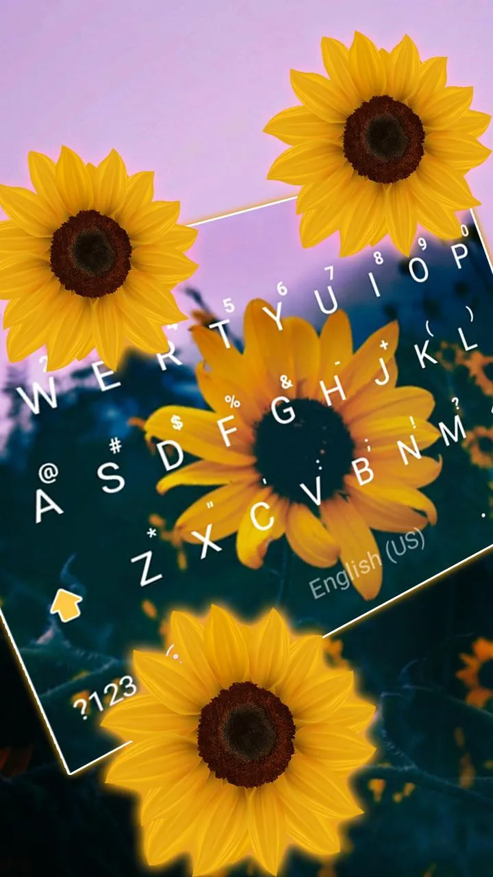 Sunflower Keyboard Theme | Indus Appstore | Screenshot