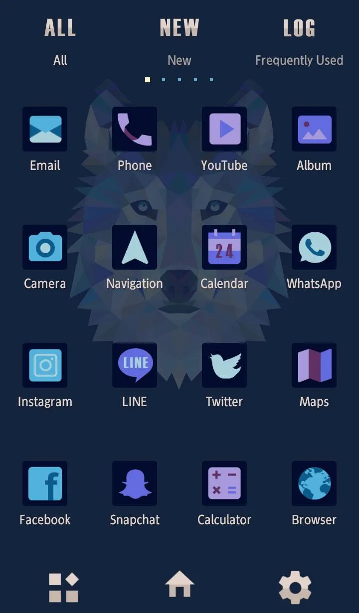 Triangle Wolf Theme +HOME | Indus Appstore | Screenshot