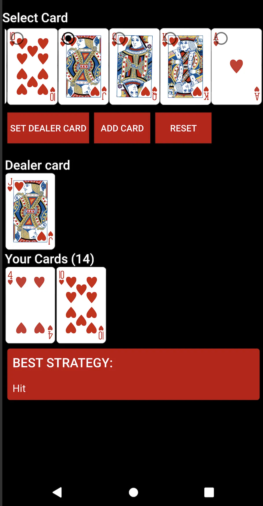 BlackJack 21 Strategy | Indus Appstore | Screenshot