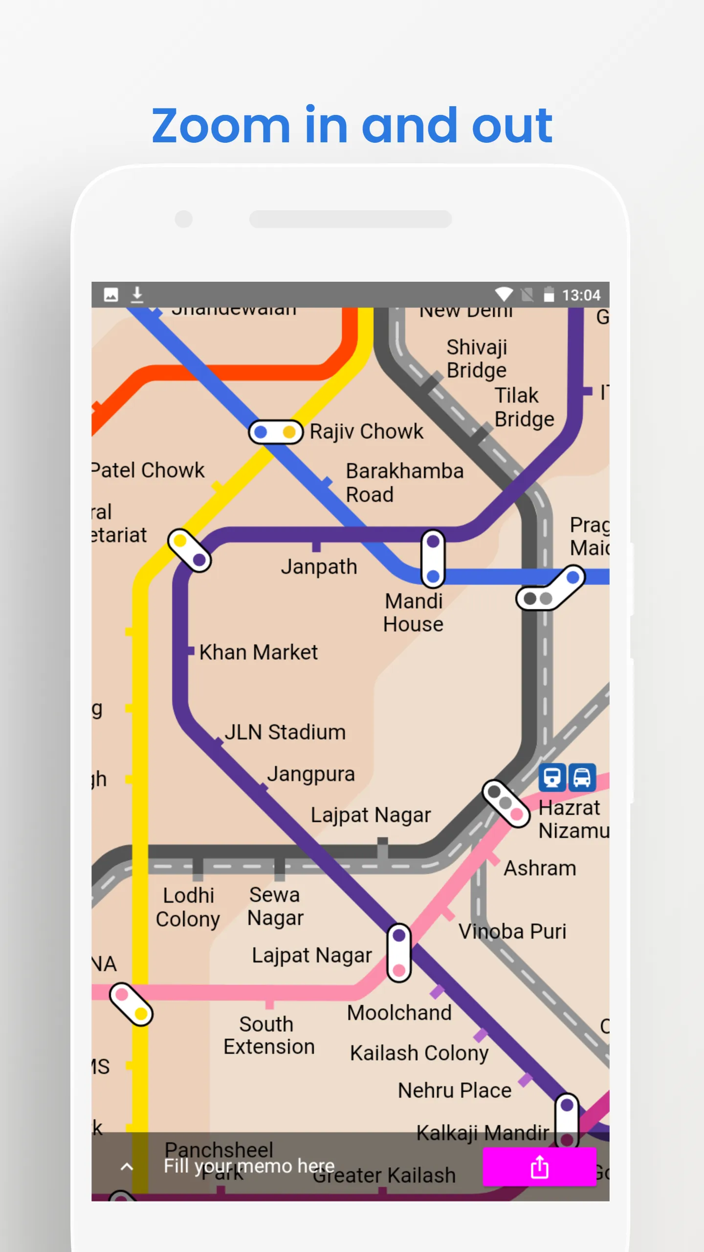 DELHI METRO MAPS OFFLINE | Indus Appstore | Screenshot