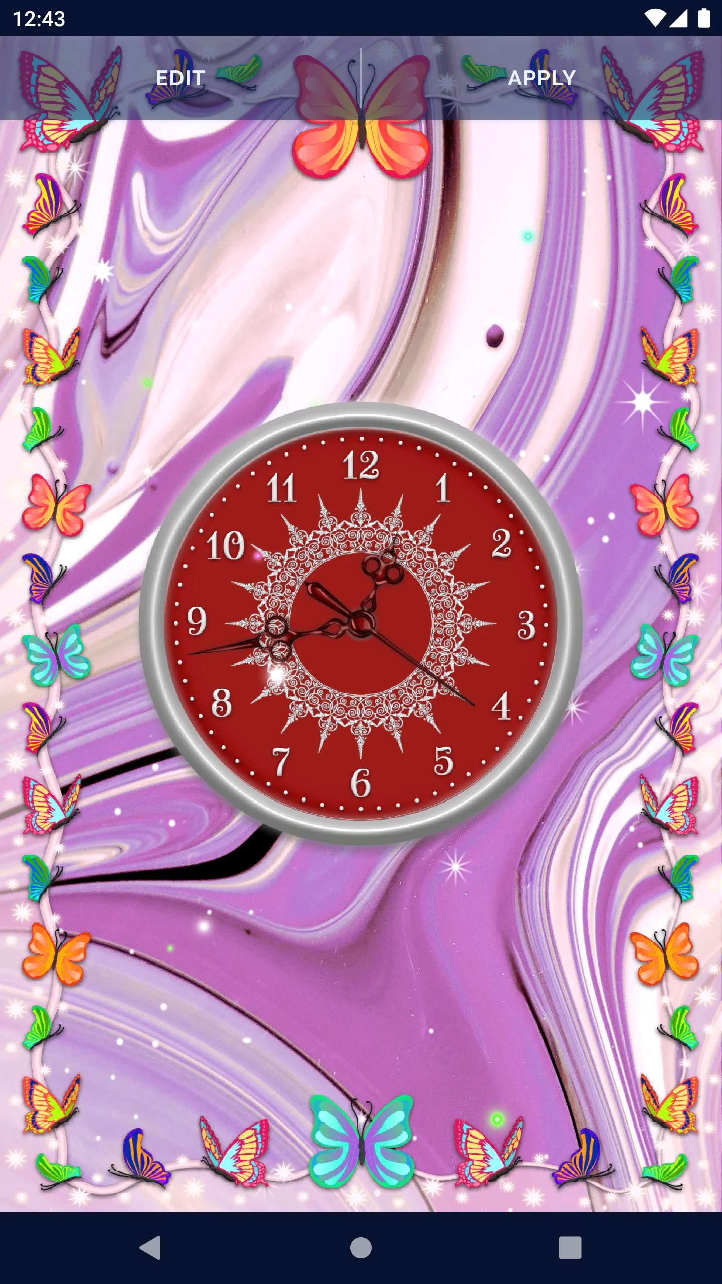 HD Clock Beautiful Wallpaper | Indus Appstore | Screenshot