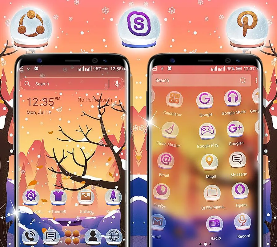 Winter Forest Launcher Theme | Indus Appstore | Screenshot